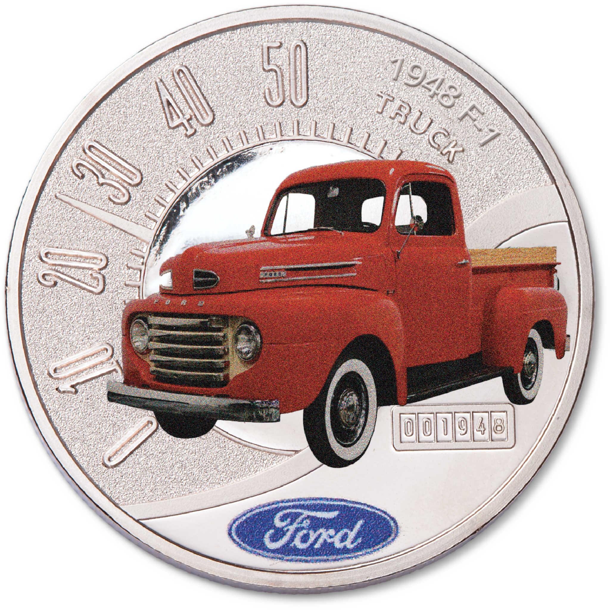 2025 Liberia Ford Truck Series 1948 F-1 Proof-Like $1 Coin