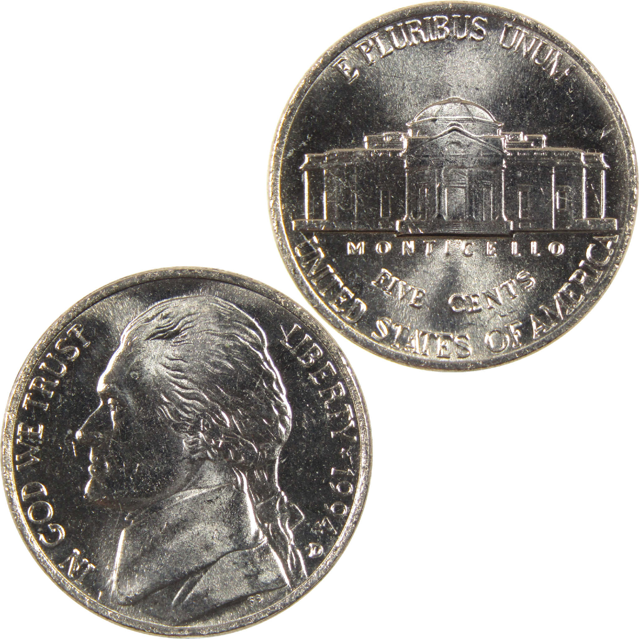 1994 D Jefferson Nickel BU Uncirculated 5c Coin