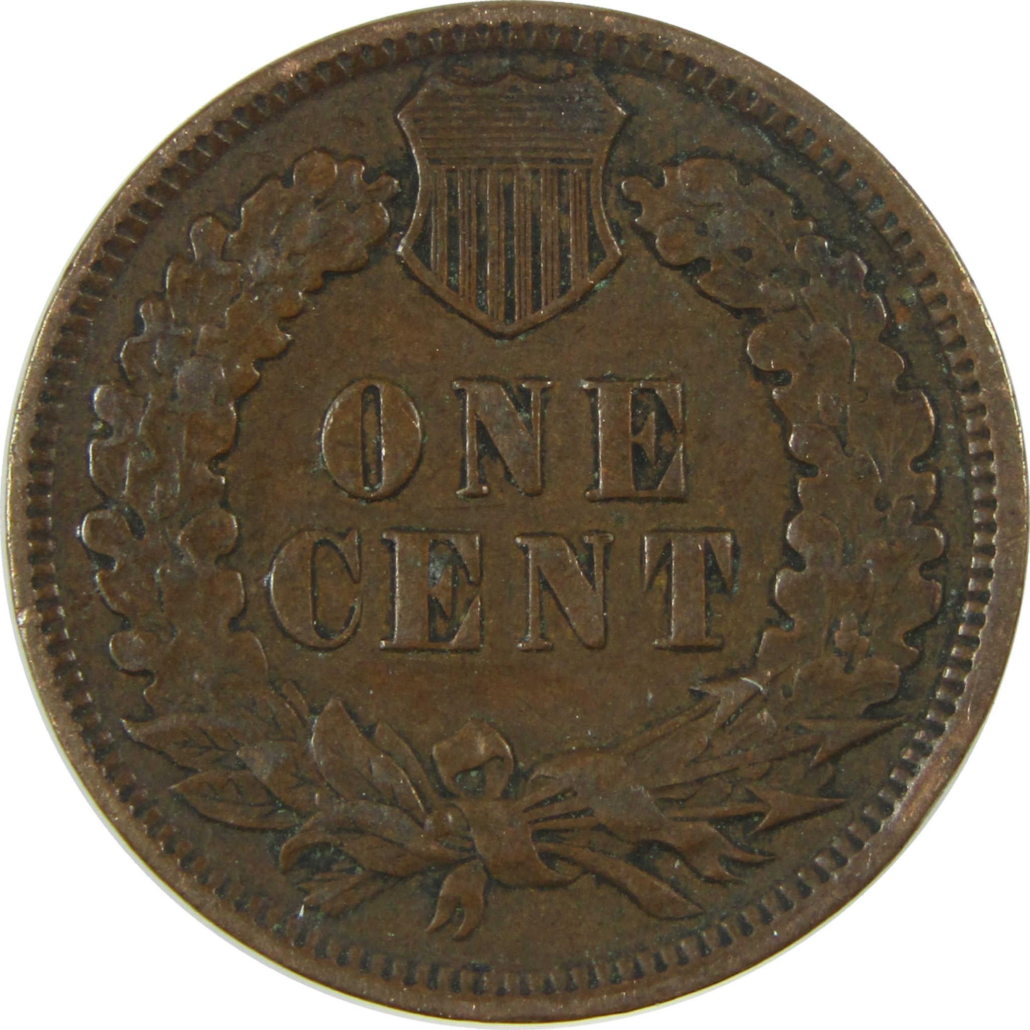 1906 Indian Head Cent F Fine Penny 1c Coin SKU:I27061