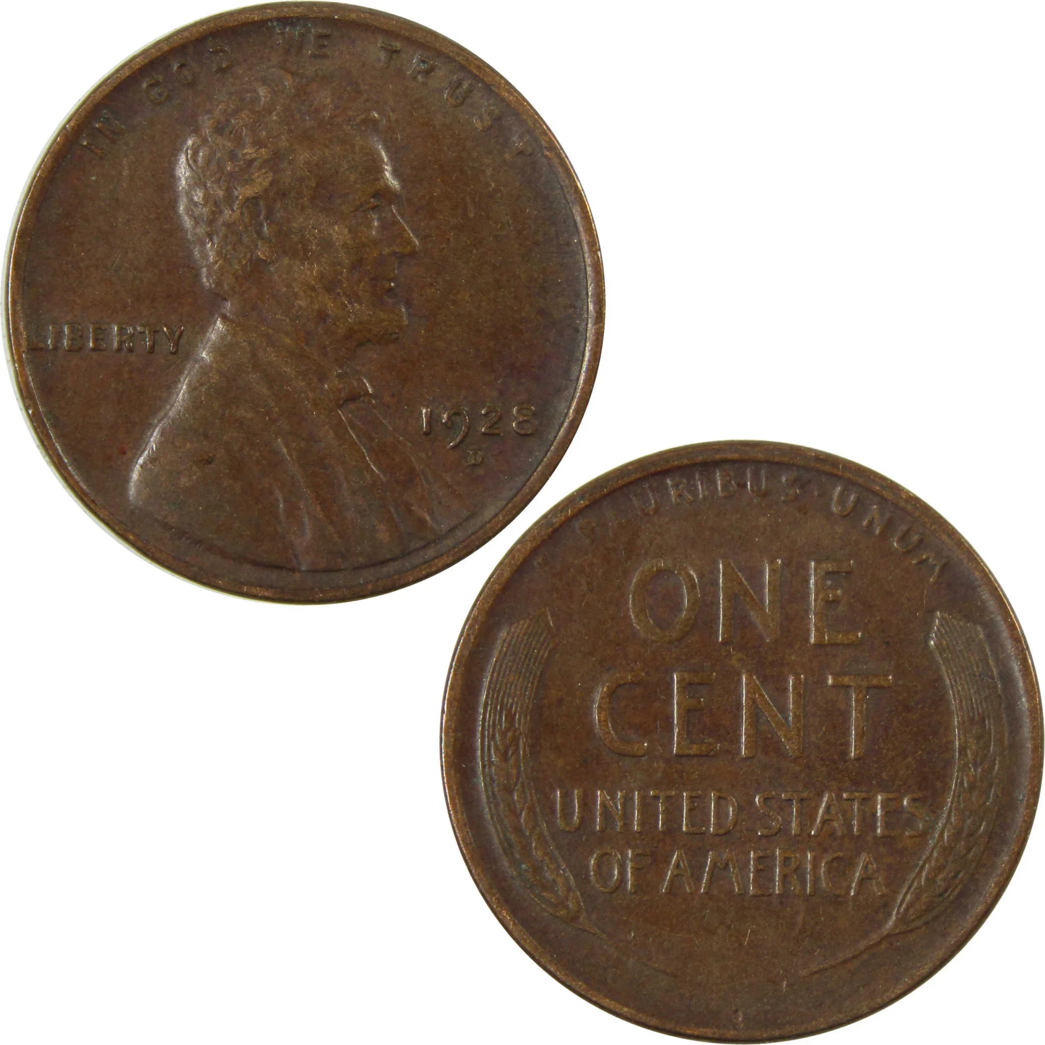 1928 D Lincoln Wheat Cent VF Very Fine Penny 1c Coin SKU:I27585