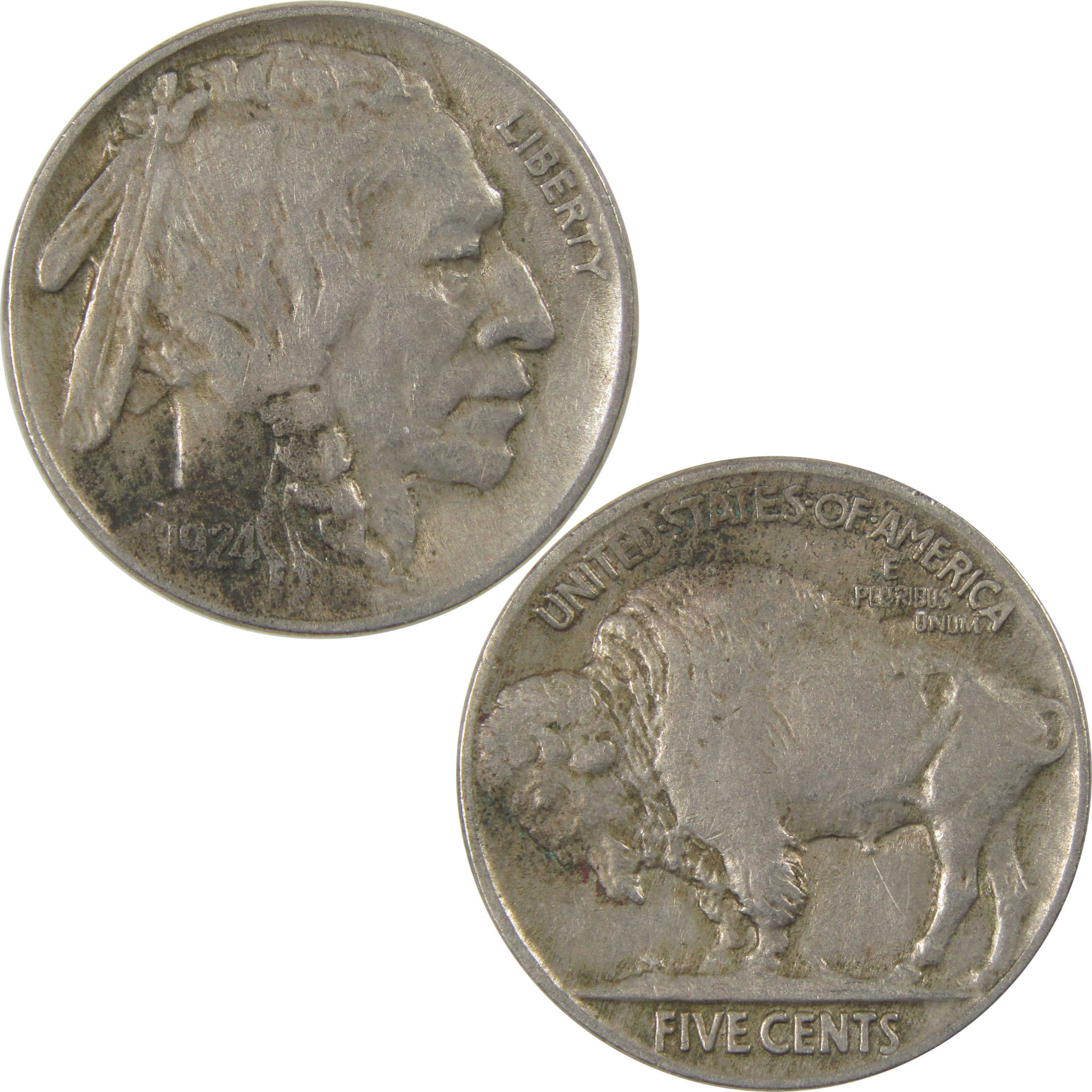 1924 Indian Head Buffalo Nickel XF EF Extremely Fine SKU:I23835