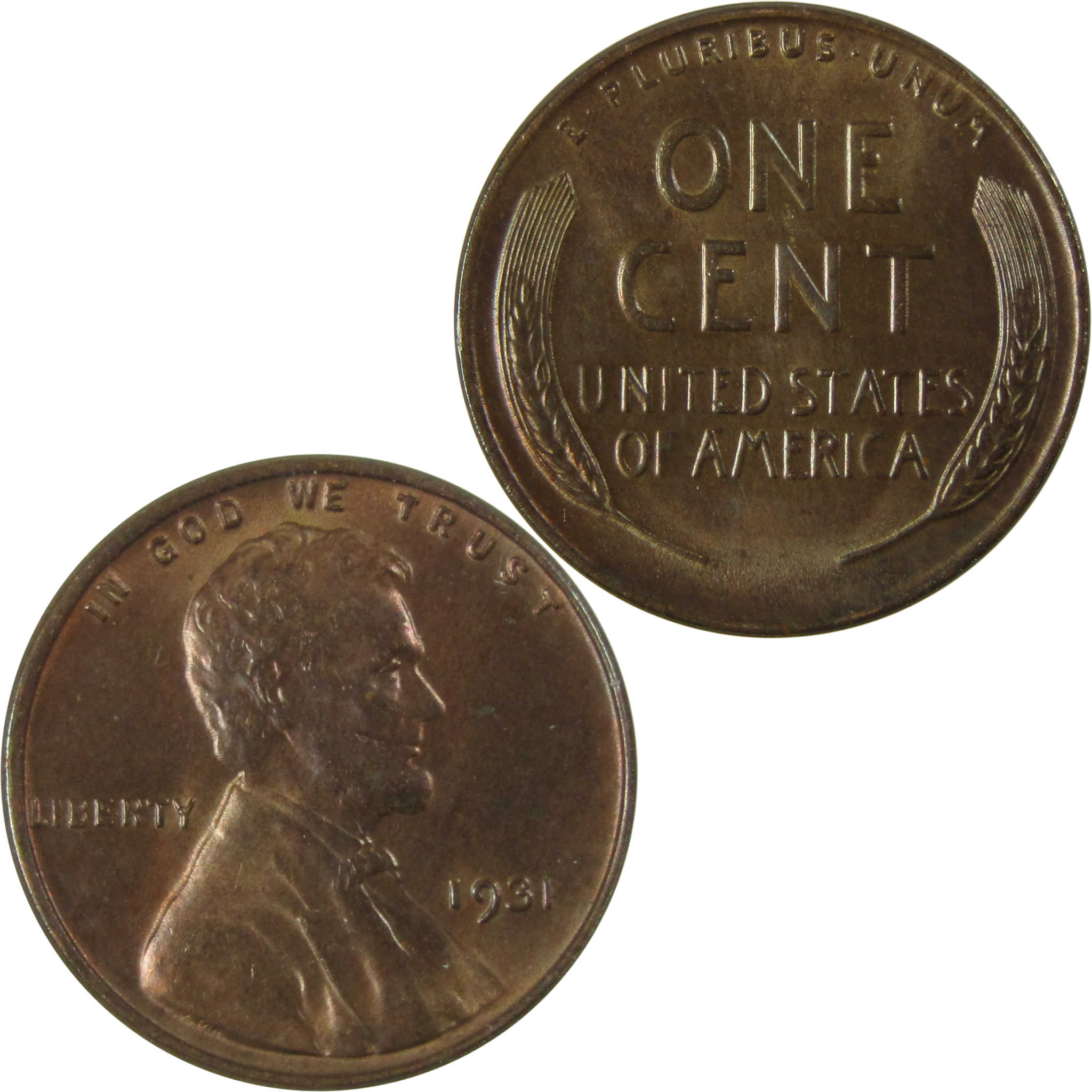 1931 Lincoln Wheat Cent Borderline Uncirculated Penny SKU:I26642