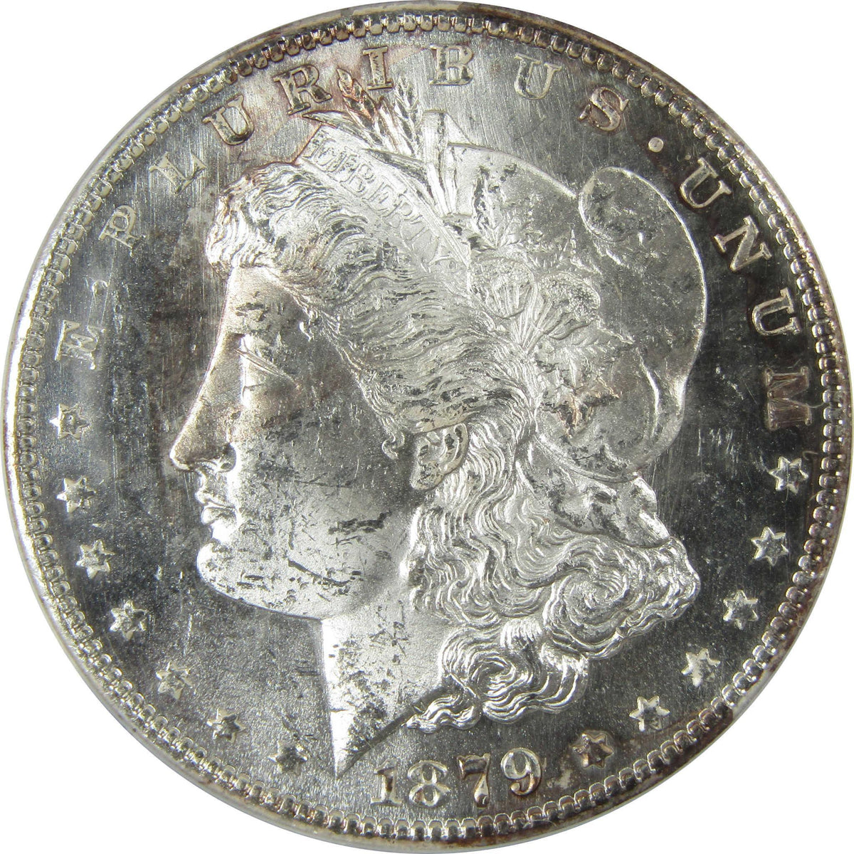 1879 S Rev 79 Morgan Silver Dollar MS 63 ANACS Uncirculated SKU:CP615 - Morgan coin - Morgan silver dollar - Morgan silver dollar for sale - Profile Coins & Collectibles