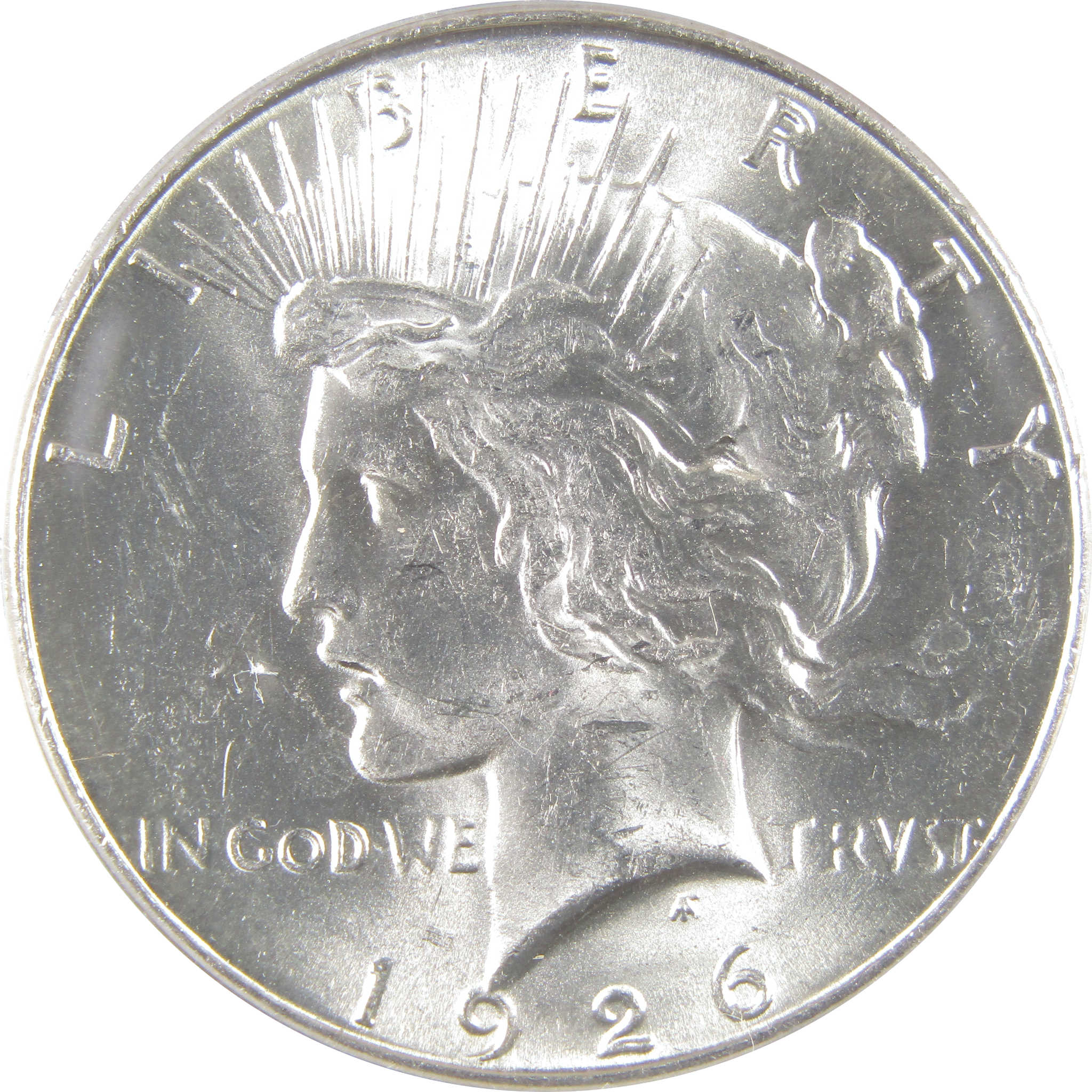 1926 S Peace Dollar MS 60 ANACS Silver Uncirculated $1 Coin SKU:I18590