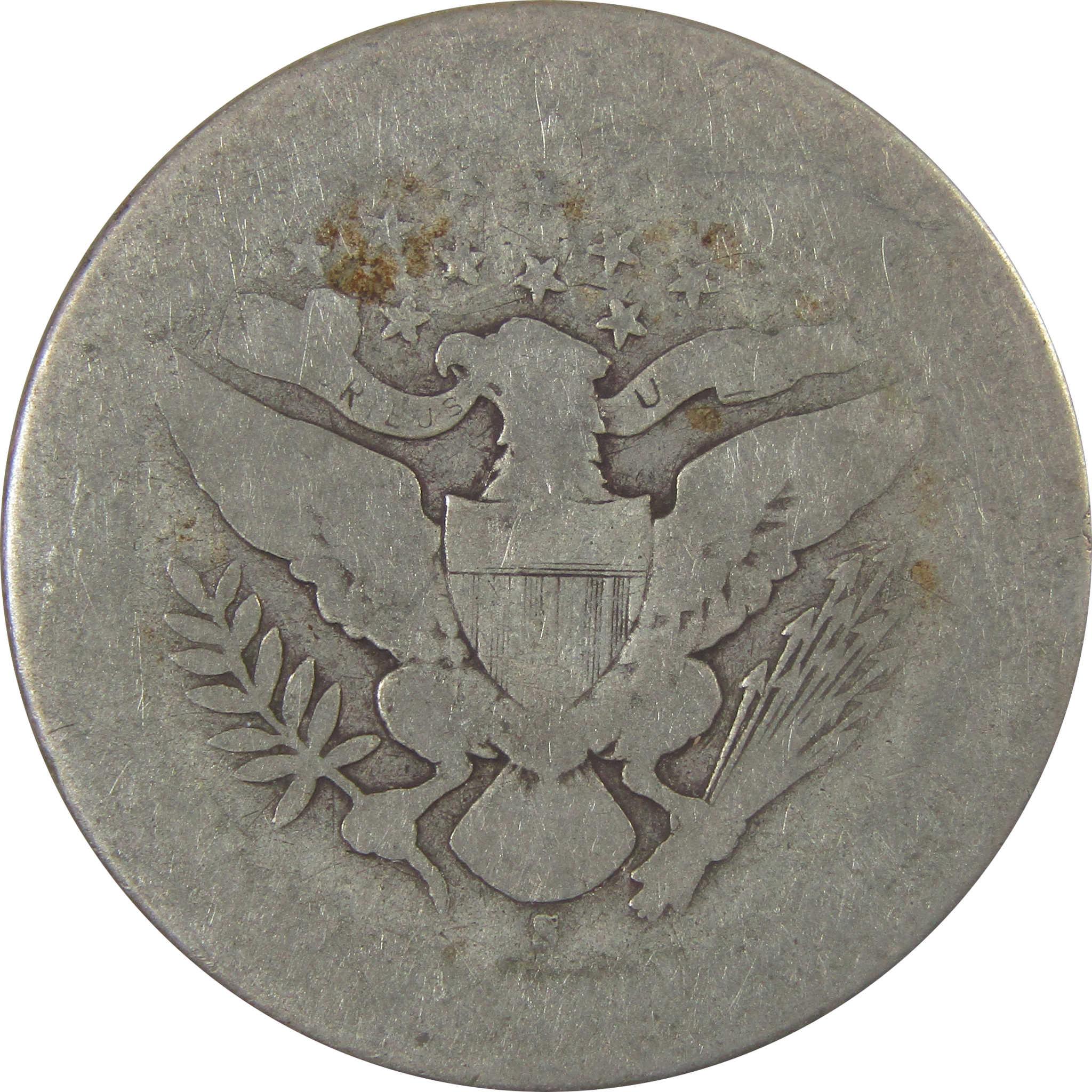 1897 S Barber Silver Half Dollar AG About Good 50c Coin SKU:I25312