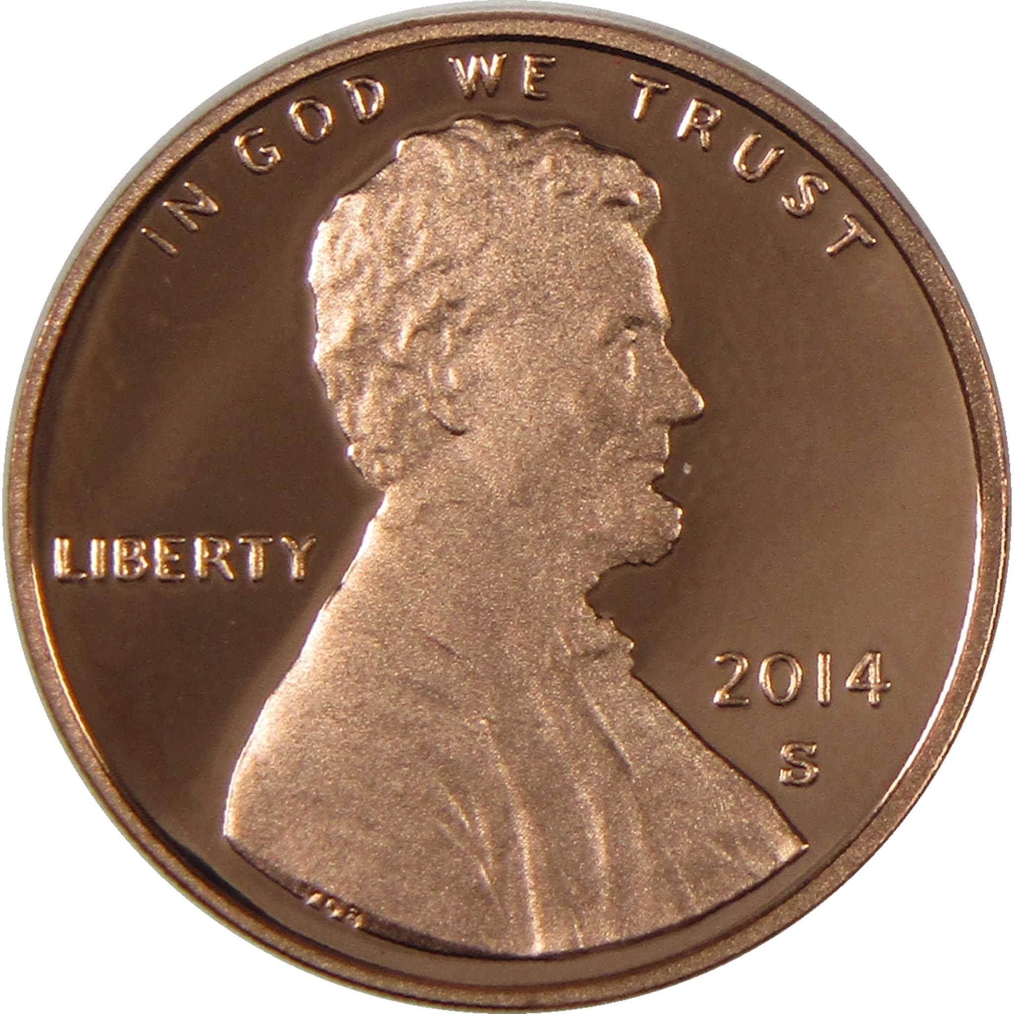 2014 S Lincoln Shield Cent Penny Proof 1c Coin Collectible