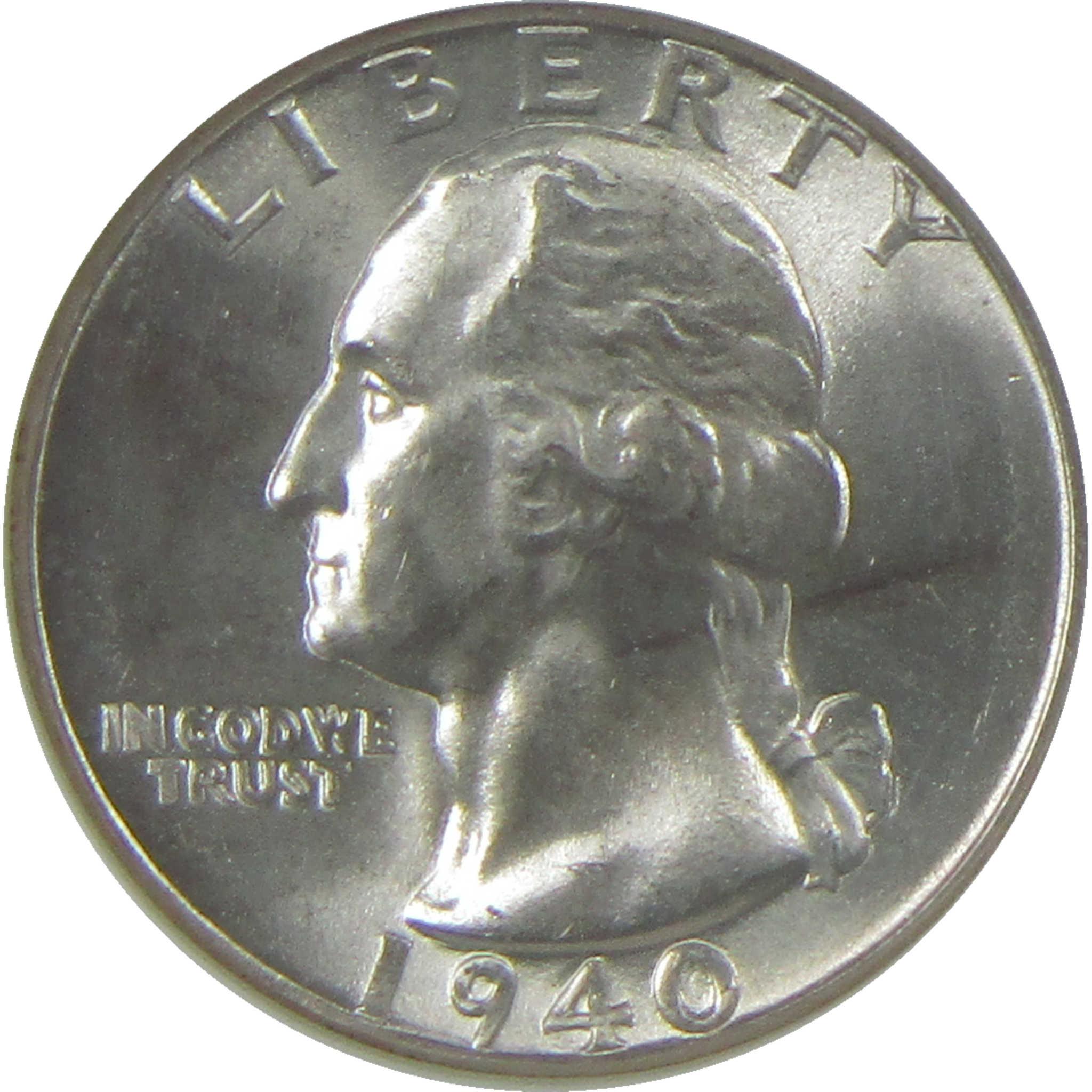 1940 Washington Silver Quarter MS 66 NGC Uncirculated 25c Coin