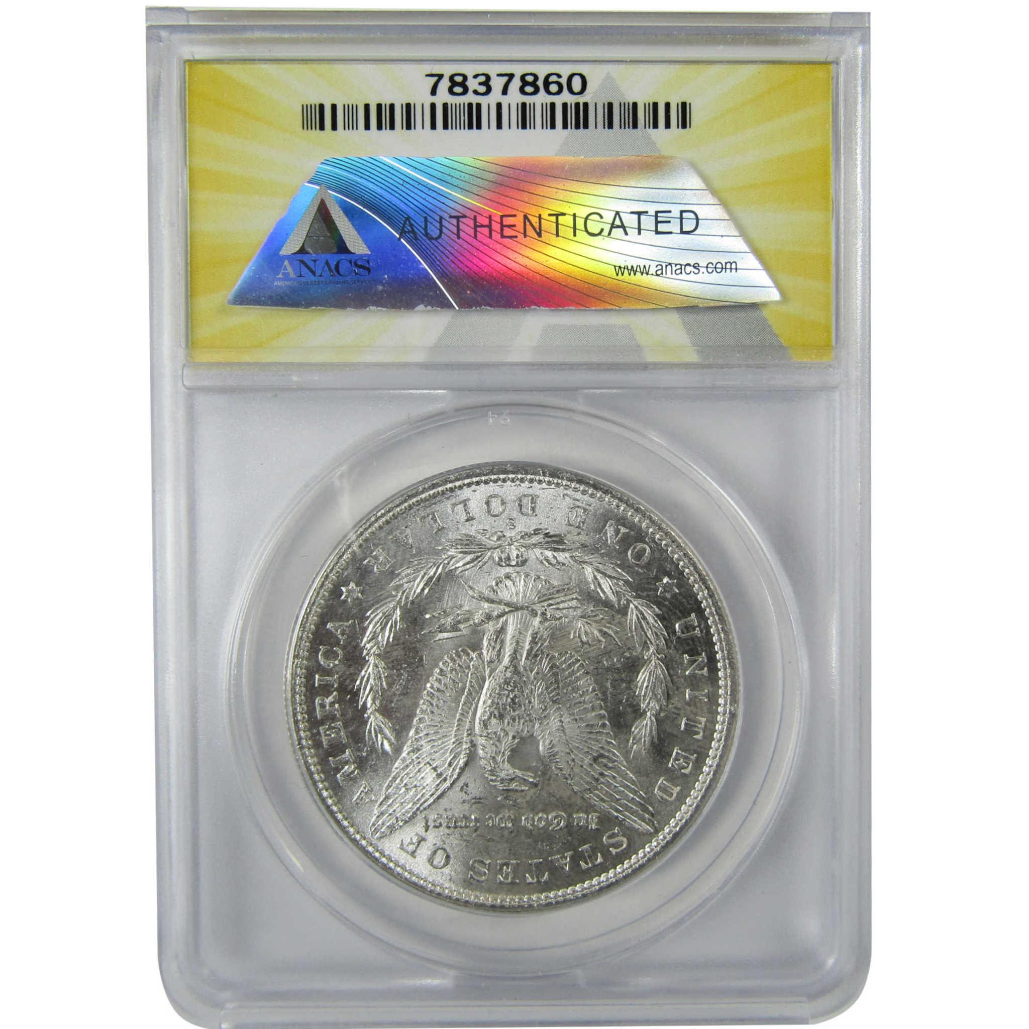 1879 S Rev 79 Morgan Silver Dollar MS 63 ANACS Uncirculated SKU:CP611 - Morgan coin - Morgan silver dollar - Morgan silver dollar for sale - Profile Coins & Collectibles