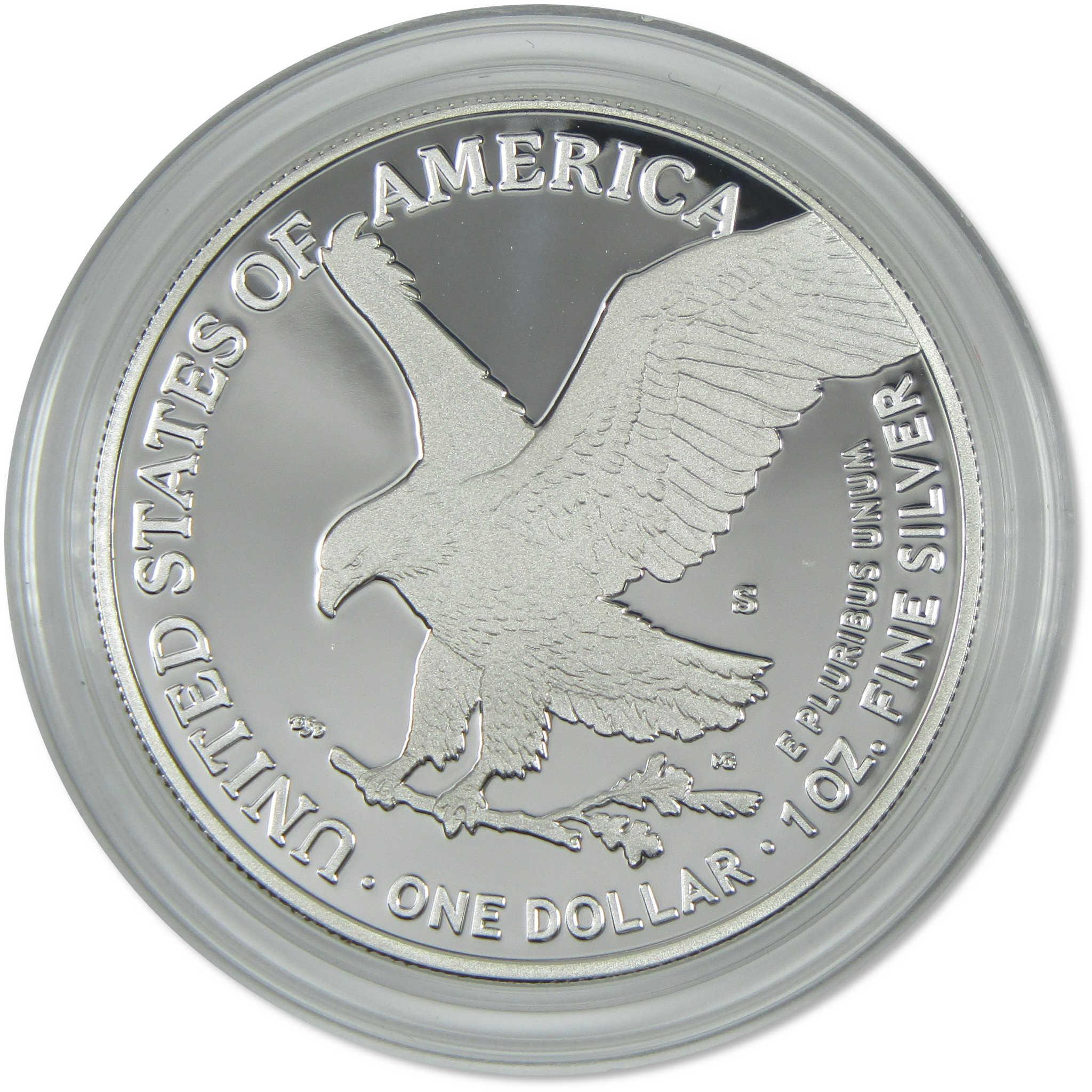 2024 S American Silver Eagle Choice Proof Bullion $1 Coin OGP COA