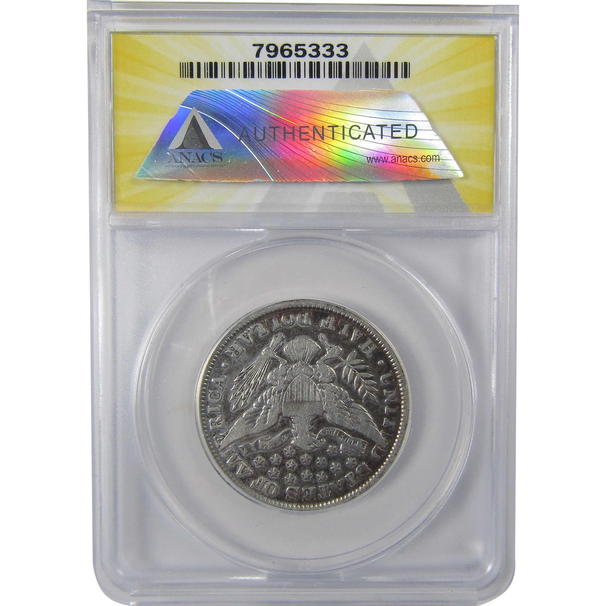 1900 Barber Silver Half Dollar F 15 Details ANACS 50c Coin SKU:I25464