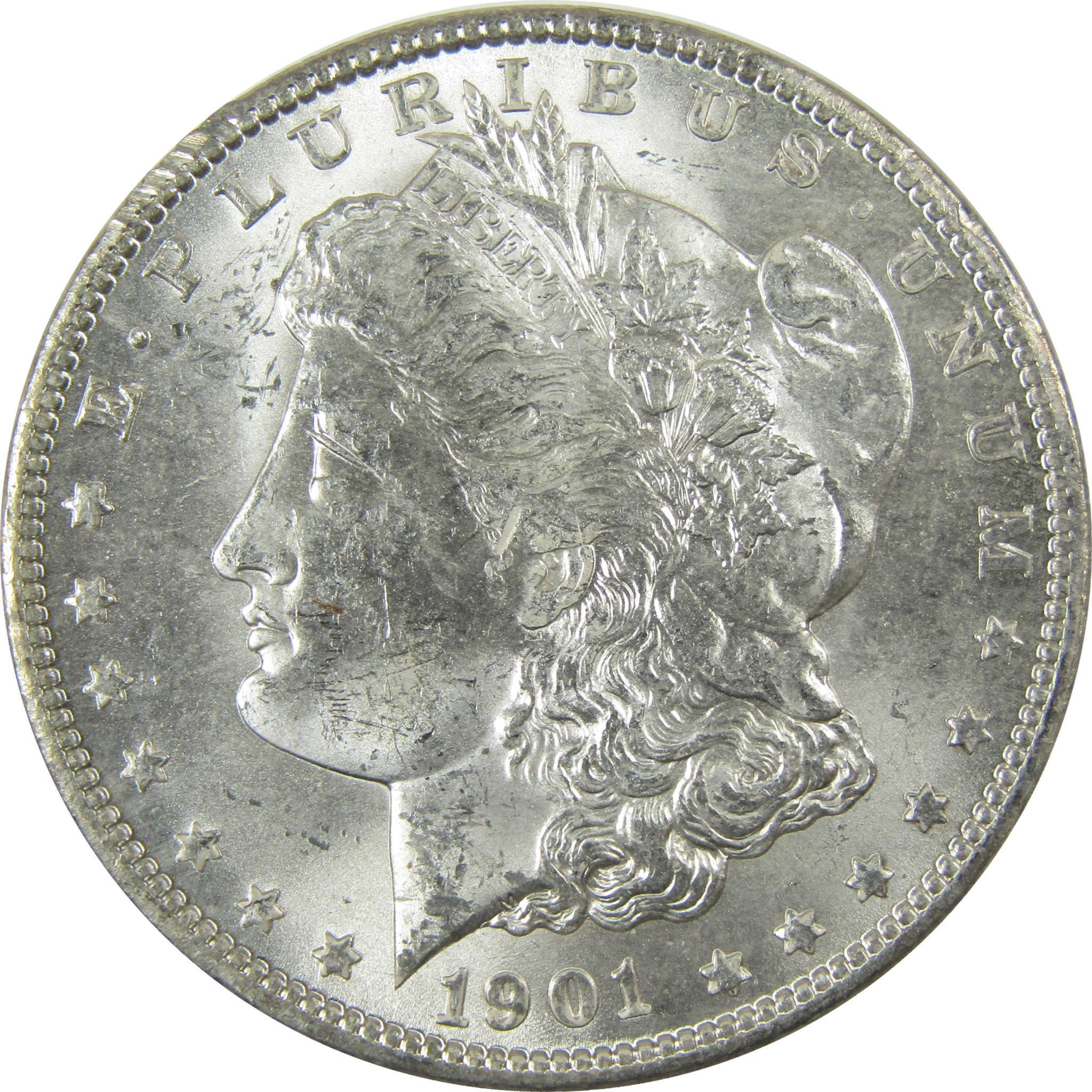1901 O Morgan Silver Dollar Uncirculated Mint State $1 Coin SKU:I27810 - Morgan coin - Morgan silver dollar - Morgan silver dollar for sale - Profile Coins & Collectibles
