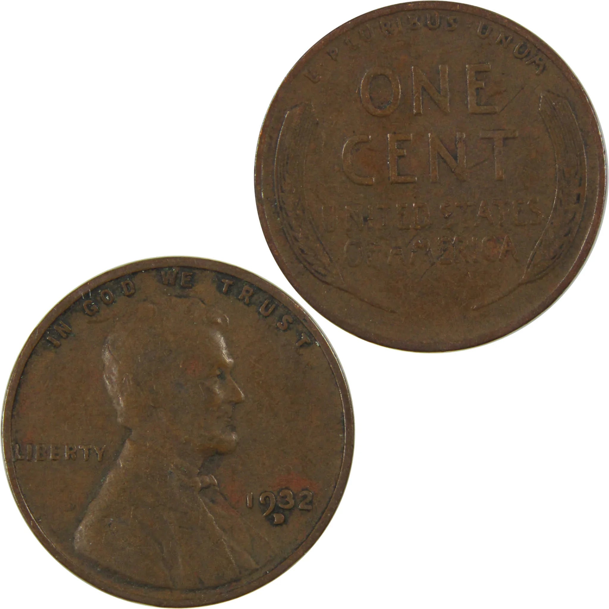 1932 D Lincoln Wheat Cent F Fine Penny 1c Coin Collectible SKU:I27122
