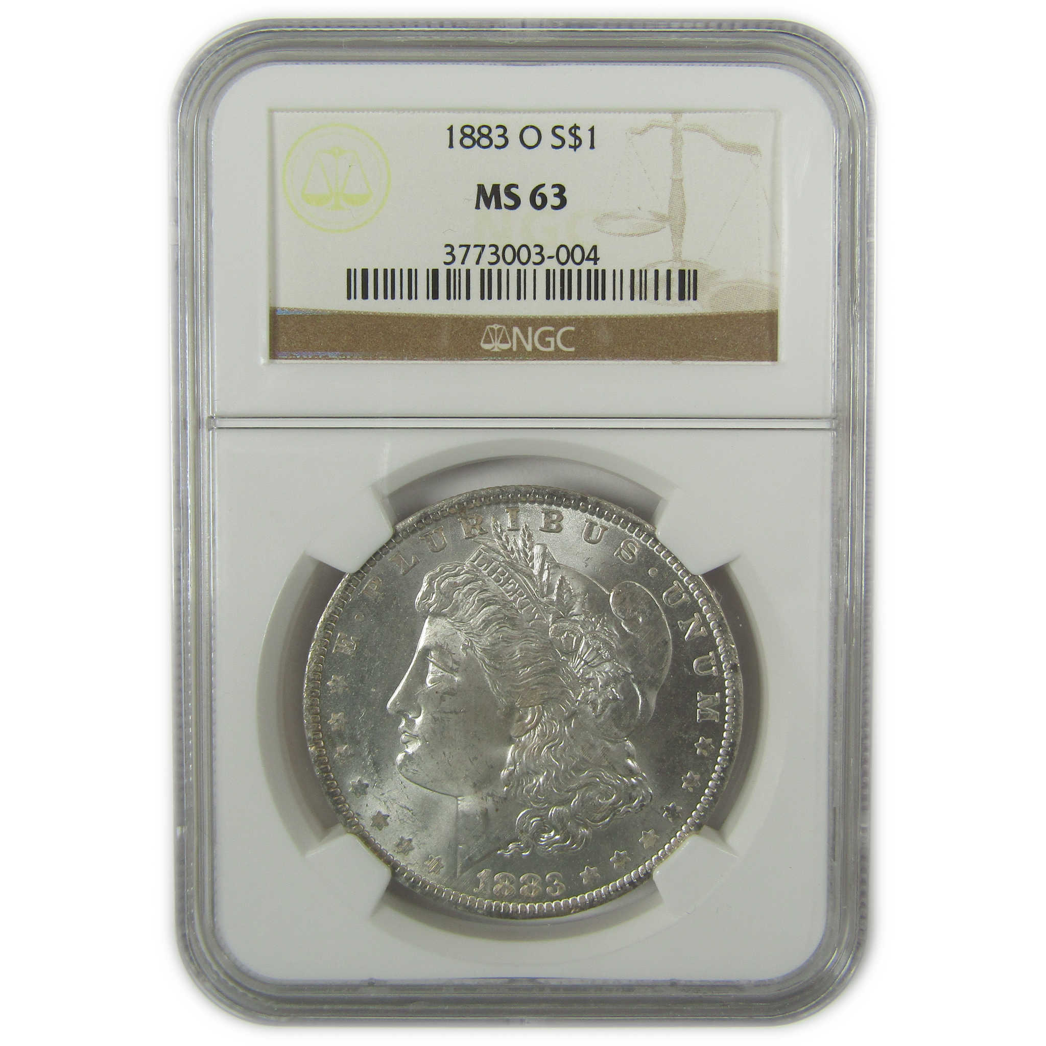 1883 O Morgan Dollar MS 63 NGC Silver Uncirculated Toned SKU:CPC0499
