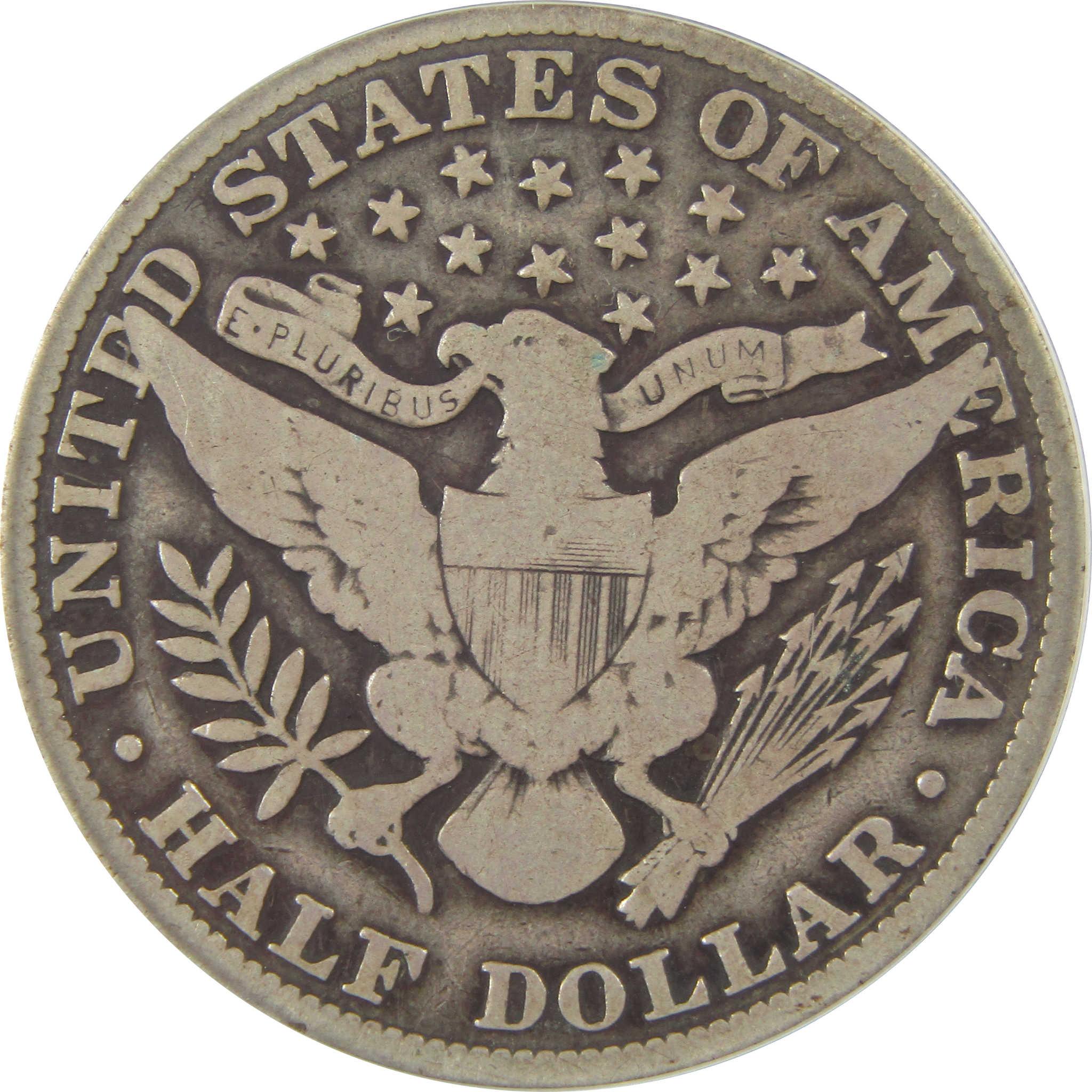 1914 Barber Half Dollar VG 8 ANACS Silver 50c Coin SKU:I22234