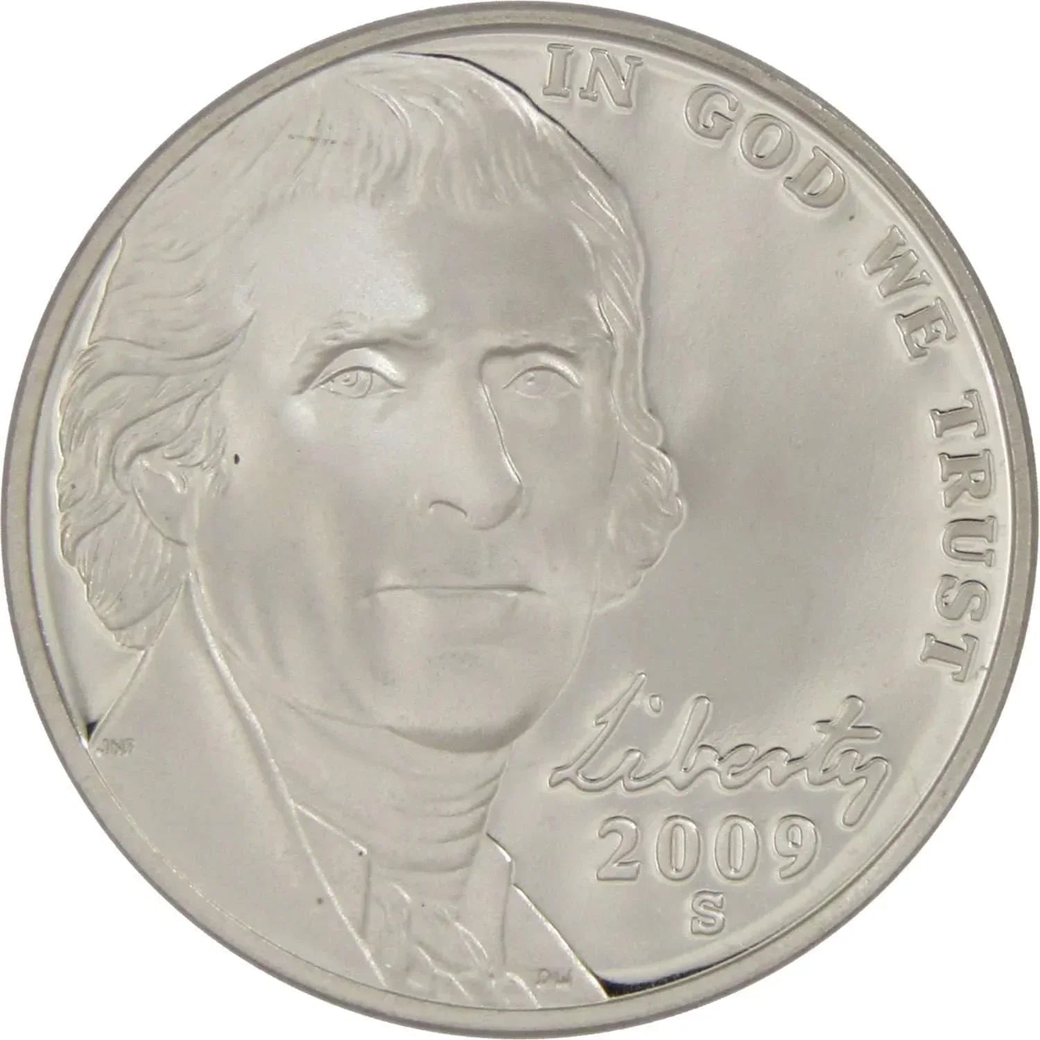 2009 S Jefferson Nickel Proof 5c Coin Collectible