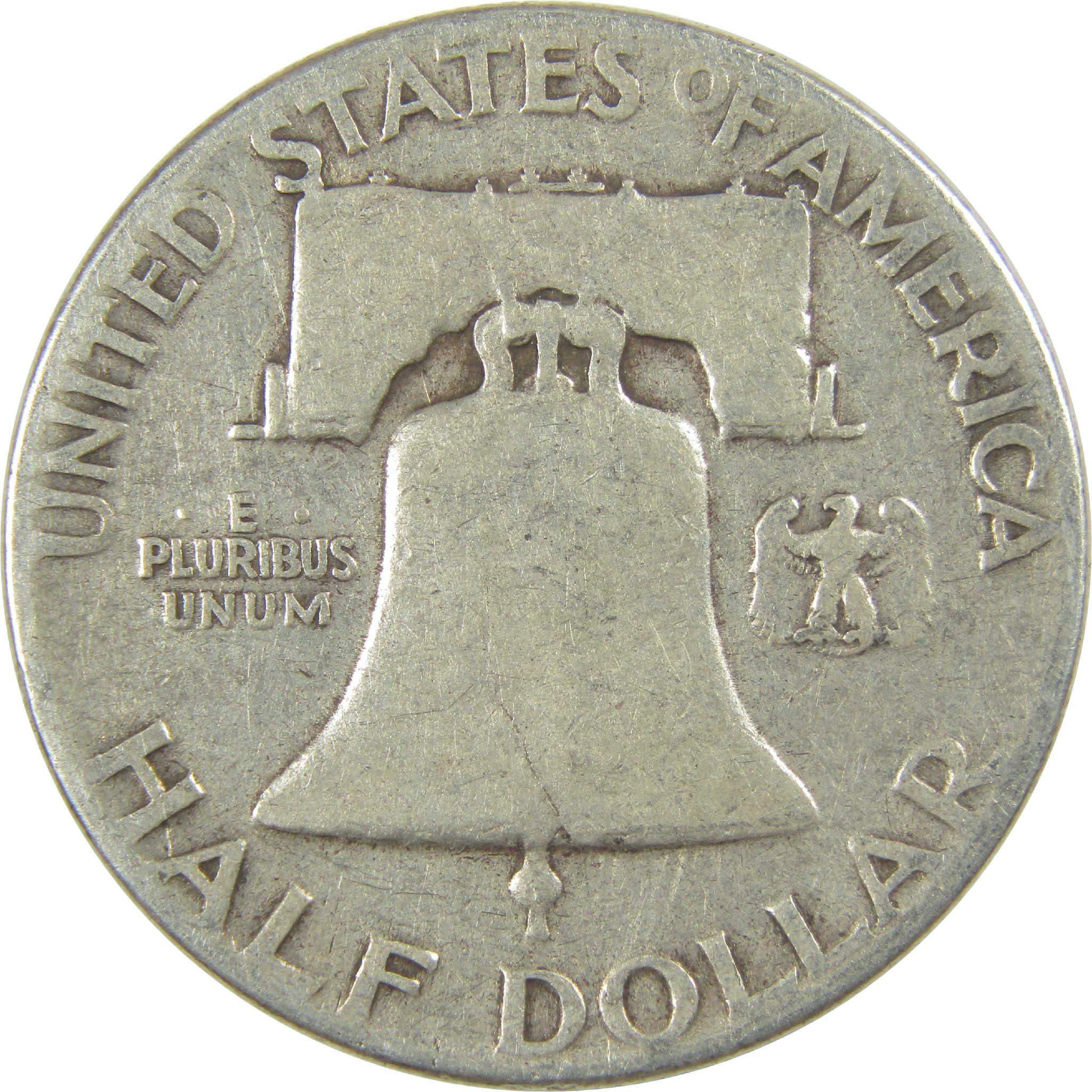 1949 Franklin Half Dollar VG Very Good Silver 50c Coin