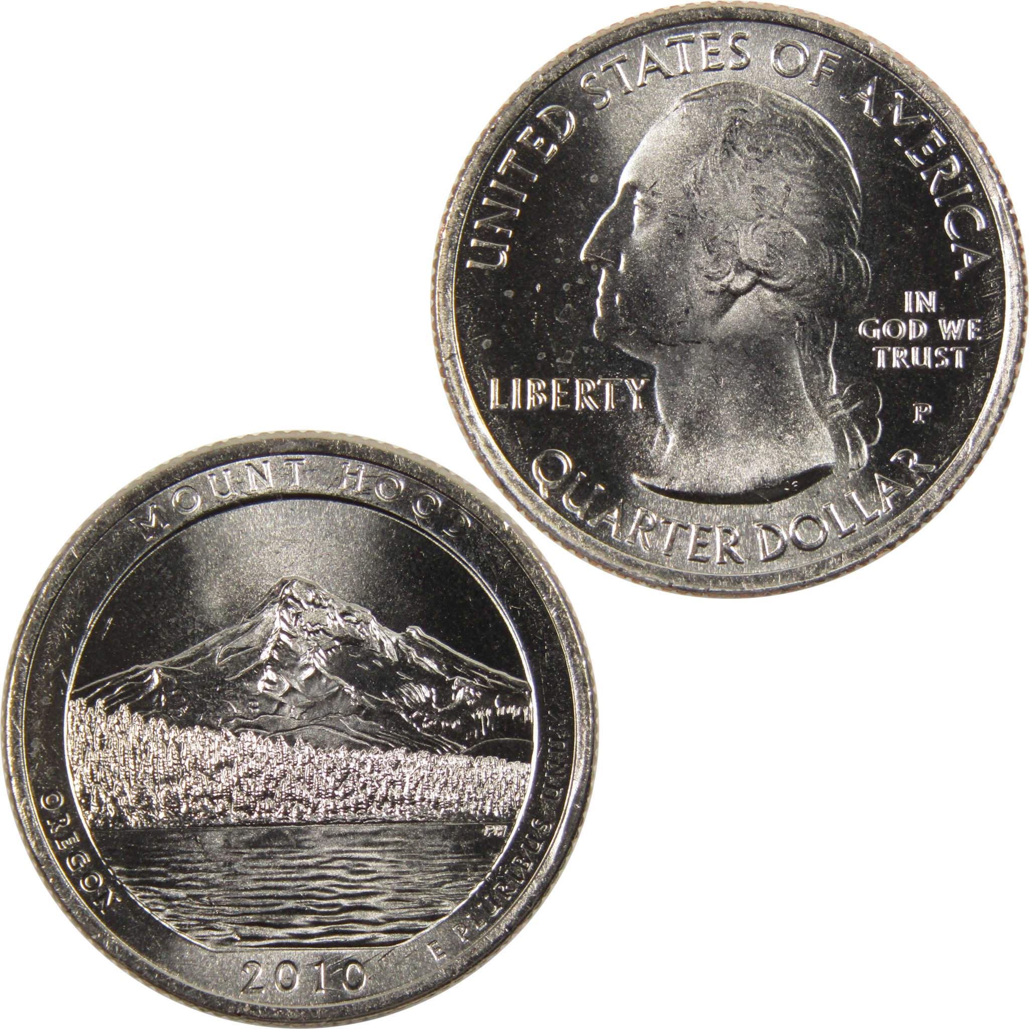 2010 P Mount Hood National Park Quarter BU Uncirculated Clad 25c Coin