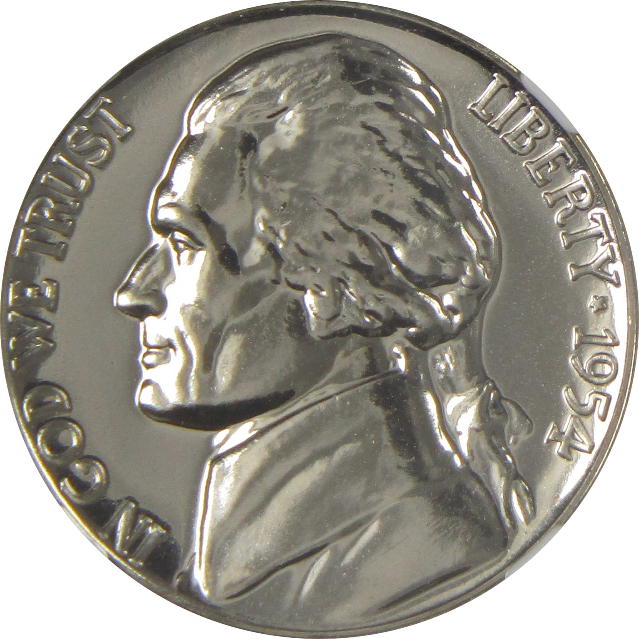 1954 Jefferson Nickel PF 68 NGC Proof 5c Coin SKU:I20631