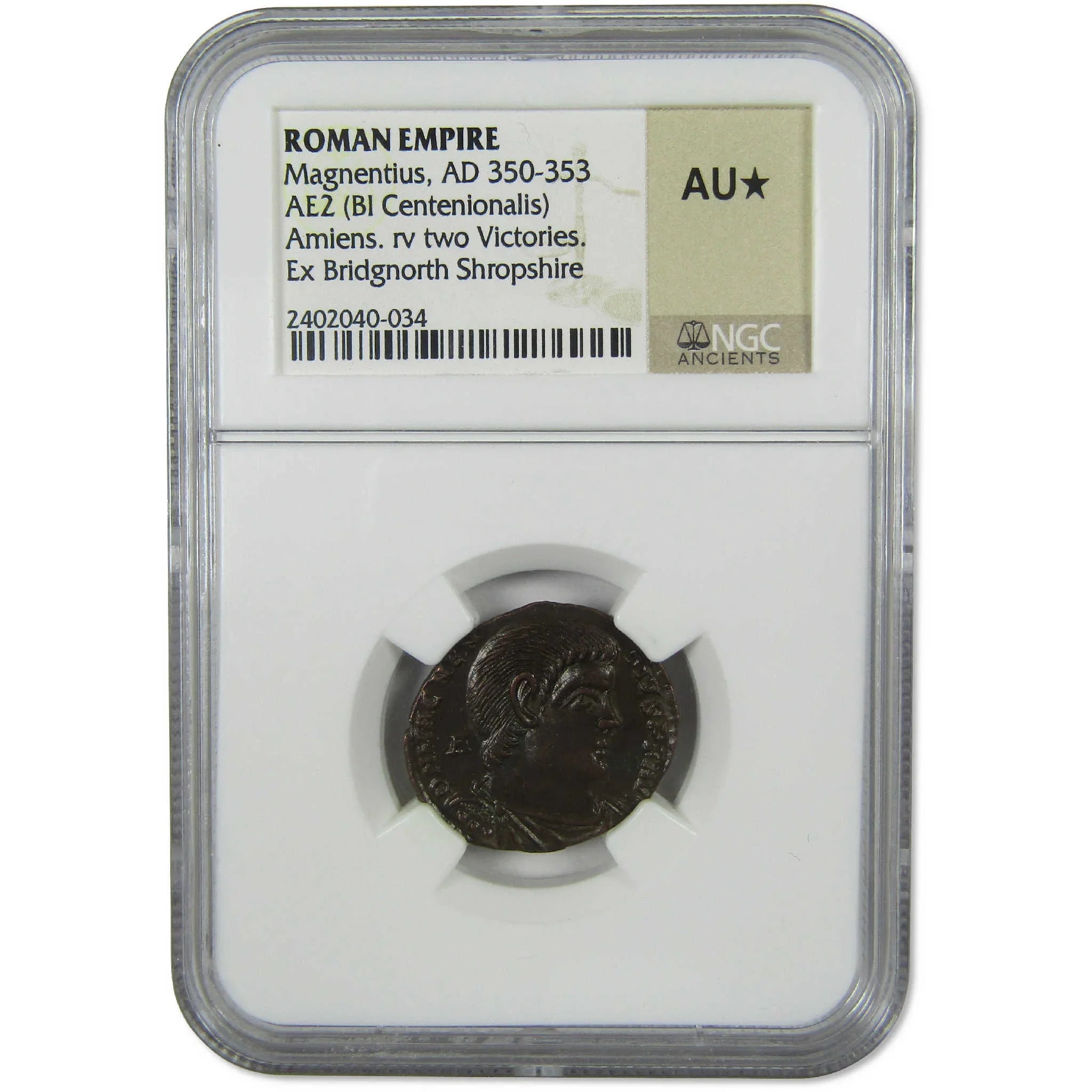 350-353 AD Magnentius Centenionalis AU* NGC Ancient Bridgnorth Hoard