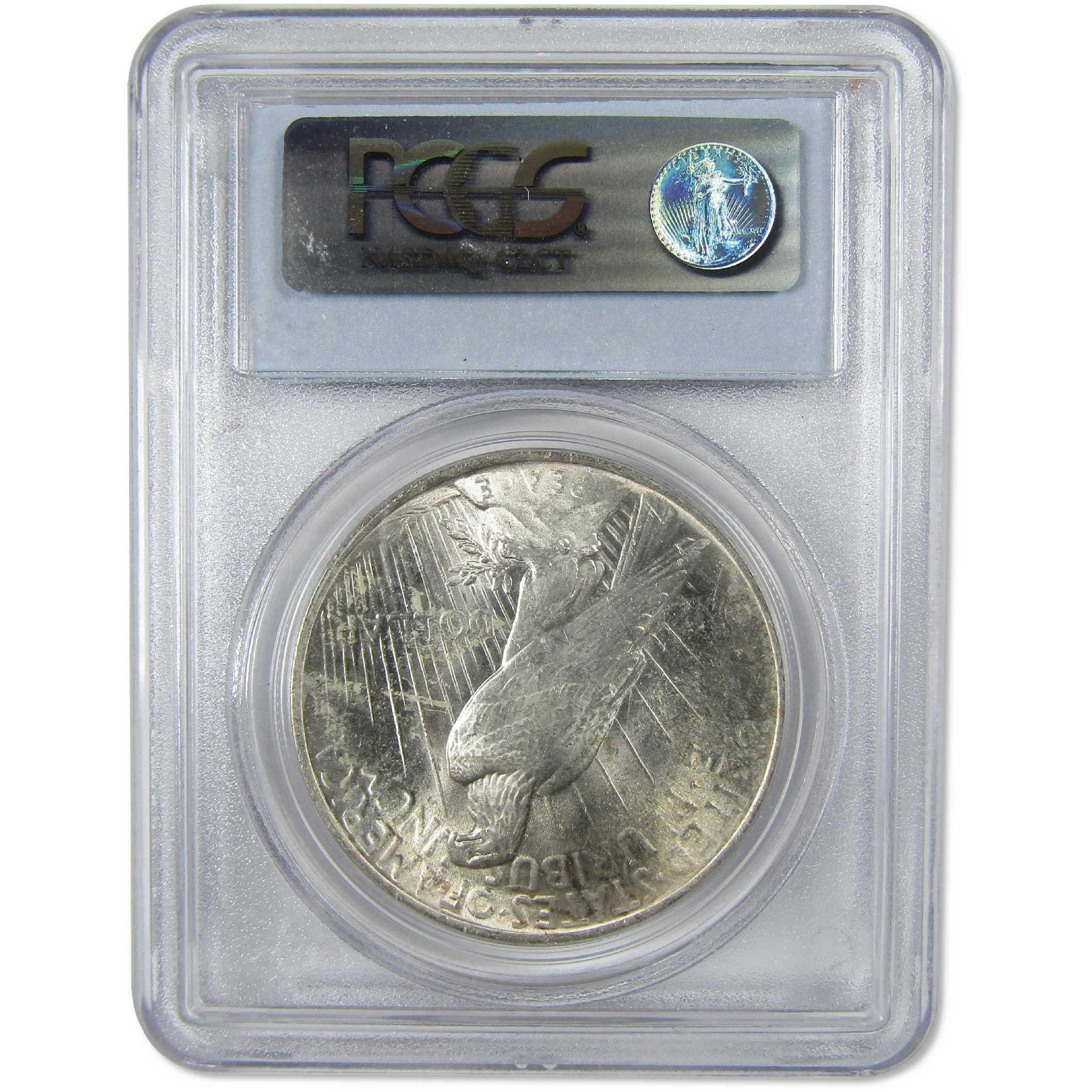 1923 Peace Silver Dollar MS 63 PCGS Uncirculated $1 Coin Collectible