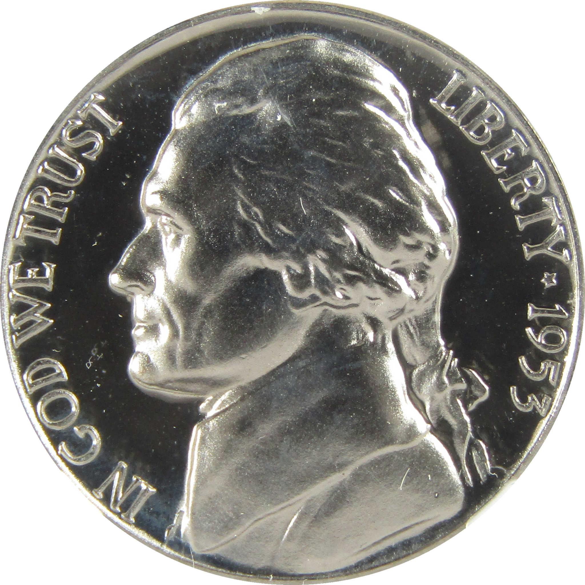1953 Jefferson Nickel PF 68 NGC Proof 5c Coin Collectible SKU:I27361