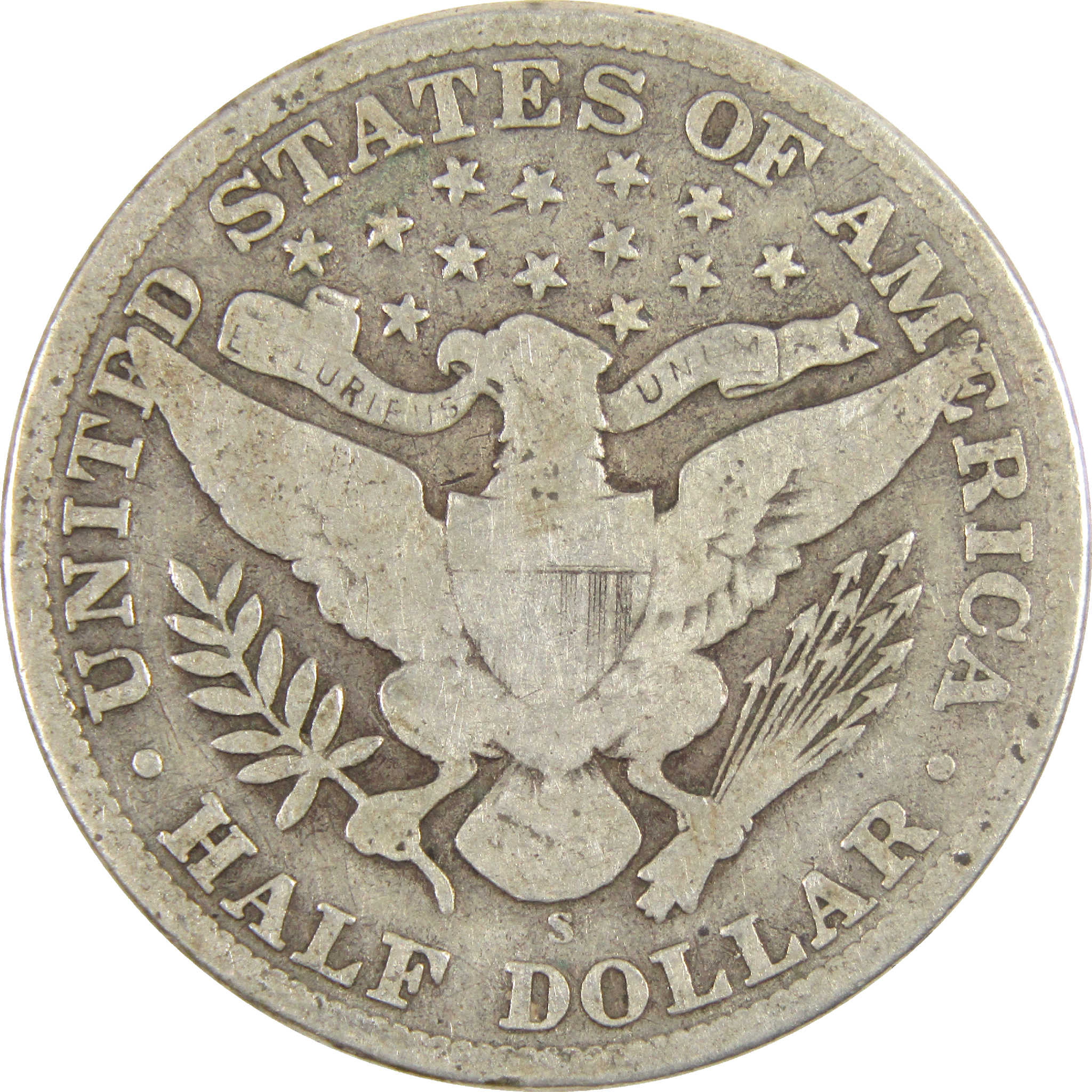 1909 S Barber Half Dollar G Good Silver 50c Coin