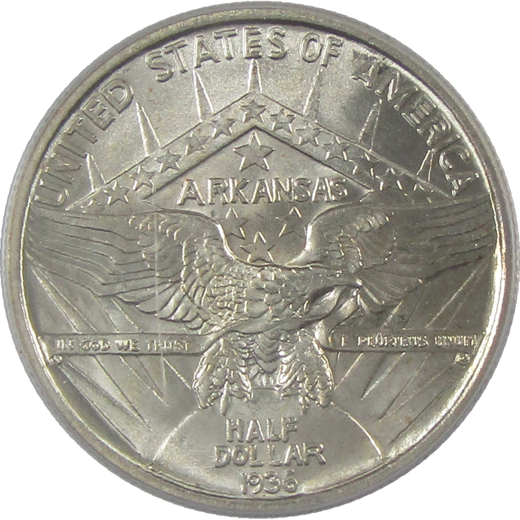 1936 Arkansas Robinson Commemorative Silver Half Dollar MS 63 PCGS