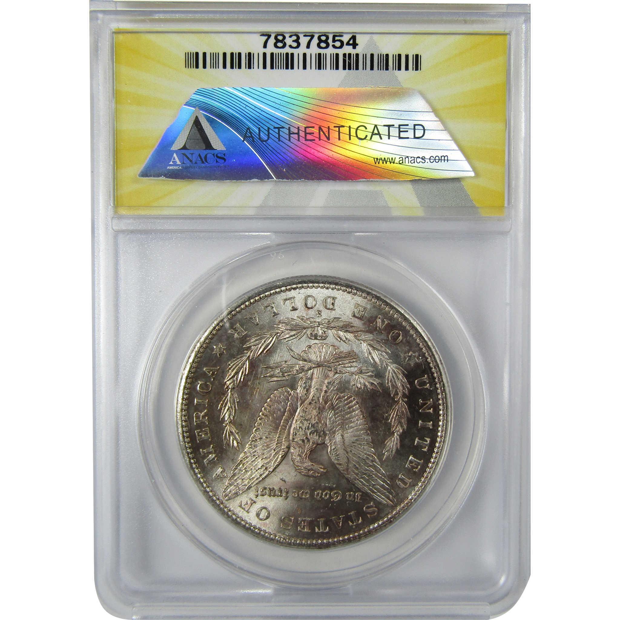 1879 S Rev 79 Morgan Silver Dollar MS 63 ANACS Uncirculated SKU:CP615 - Morgan coin - Morgan silver dollar - Morgan silver dollar for sale - Profile Coins & Collectibles