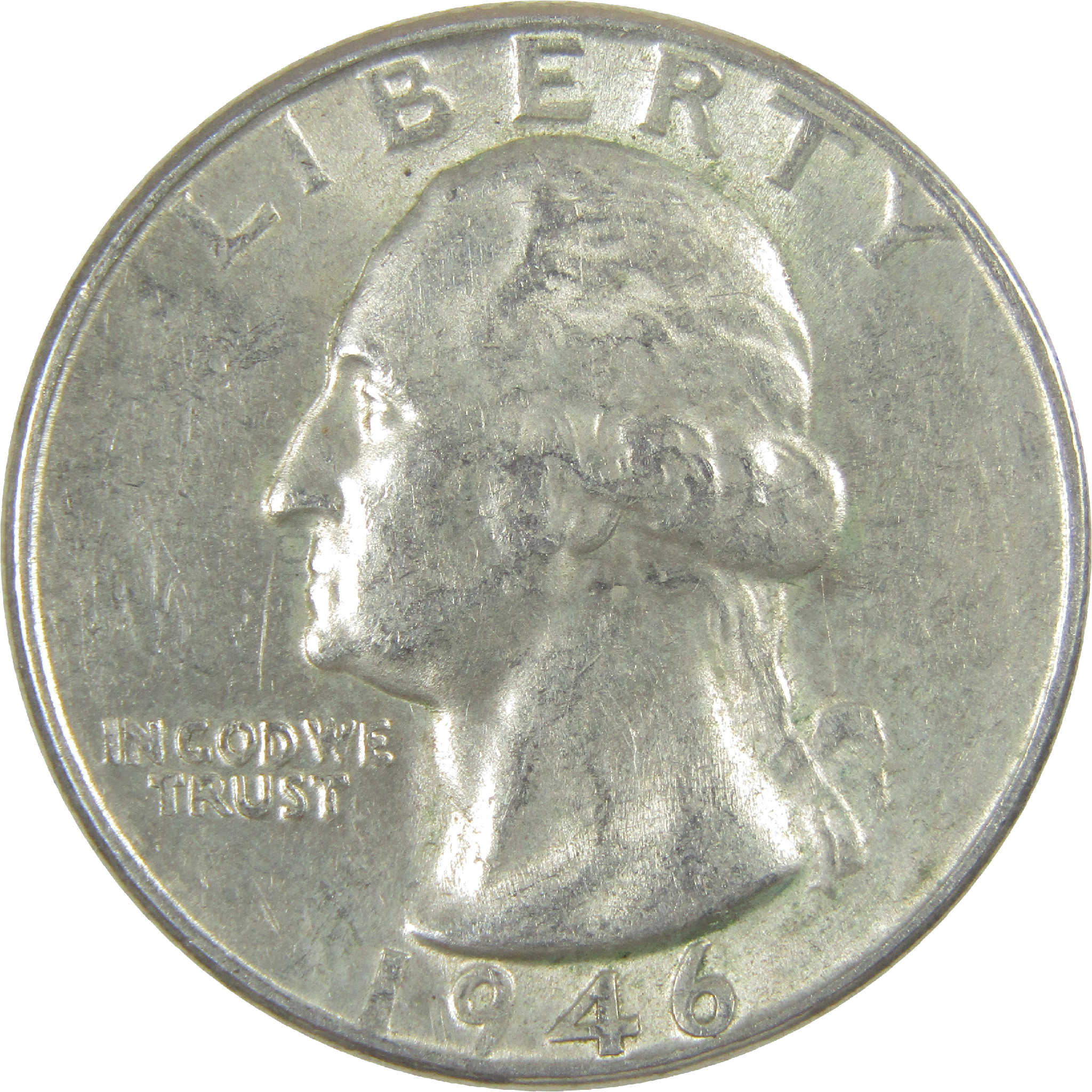 1946 Washington Quarter AU About Uncirculated Silver 25c Coin