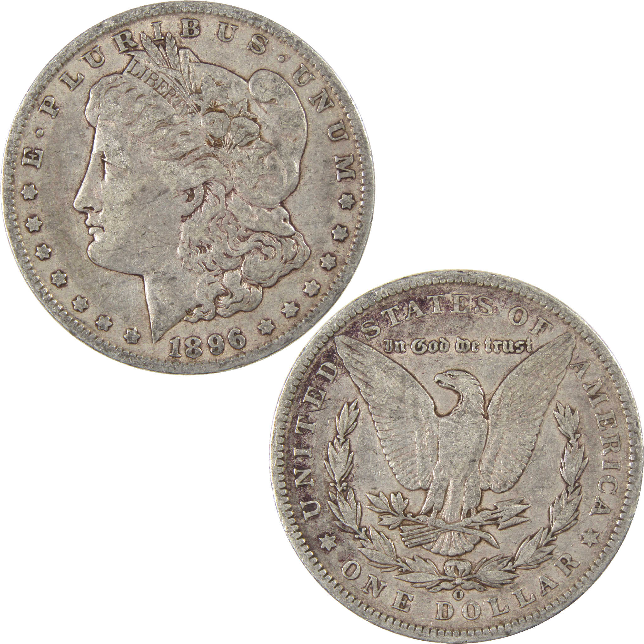 1896 O Morgan Dollar F Fine Silver $1 Coin SKU:I11660 - Morgan coin - Morgan silver dollar - Morgan silver dollar for sale - Profile Coins & Collectibles