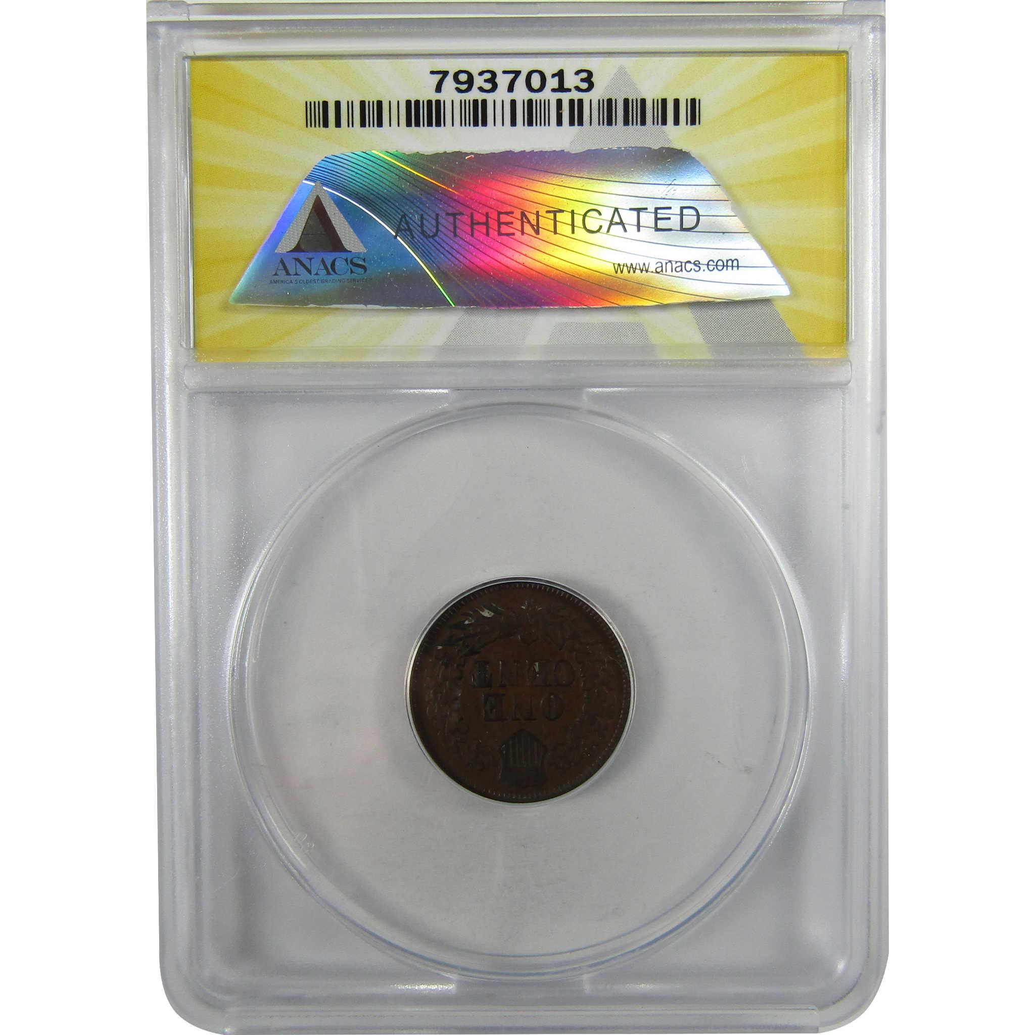 1872 Indian Head Cent VF 30 Details ANACS Penny 1c Coin SKU:I28033
