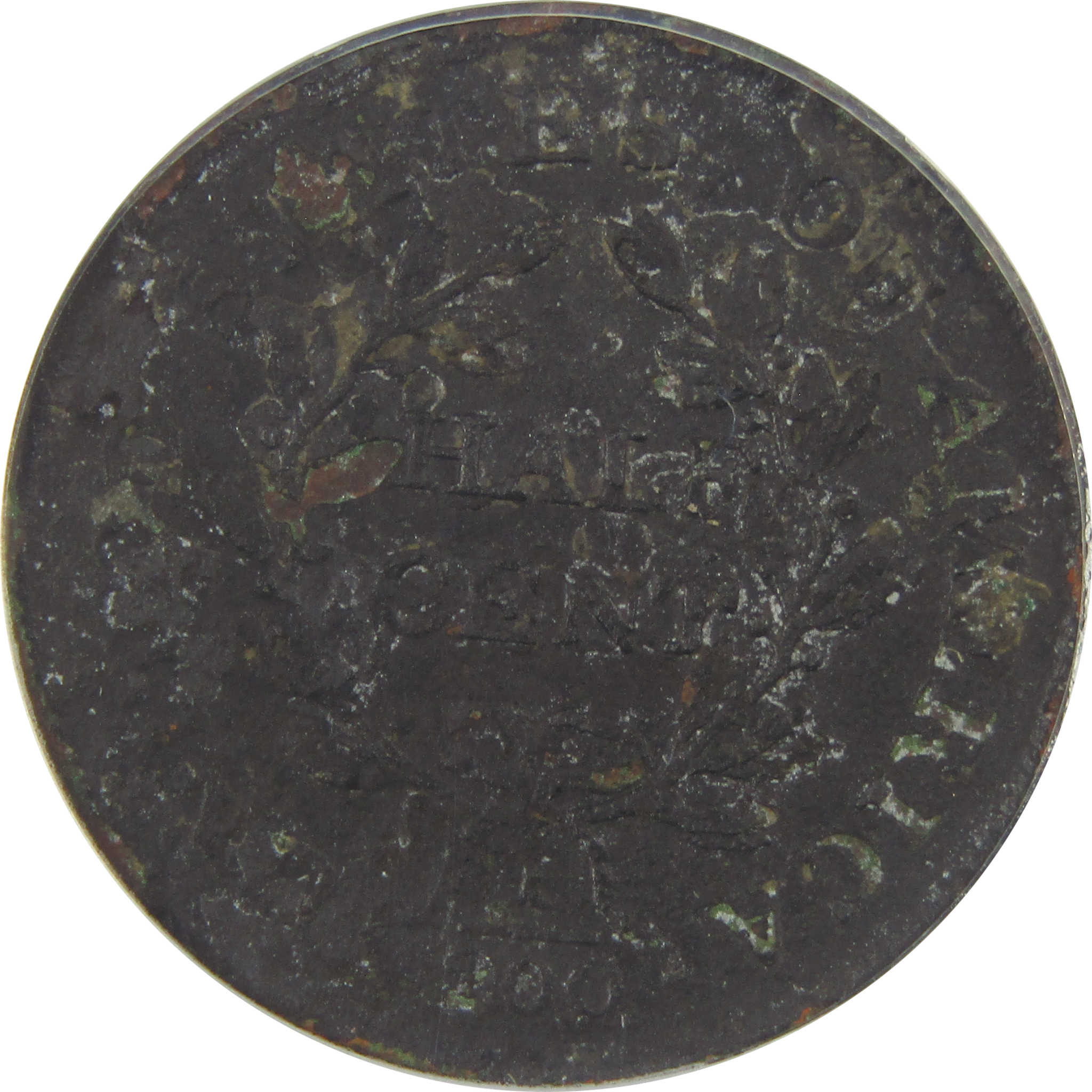 1804 Plain 4 No Stems C-13 Draped Bust 1/2C F 12 Details SKU:I22274