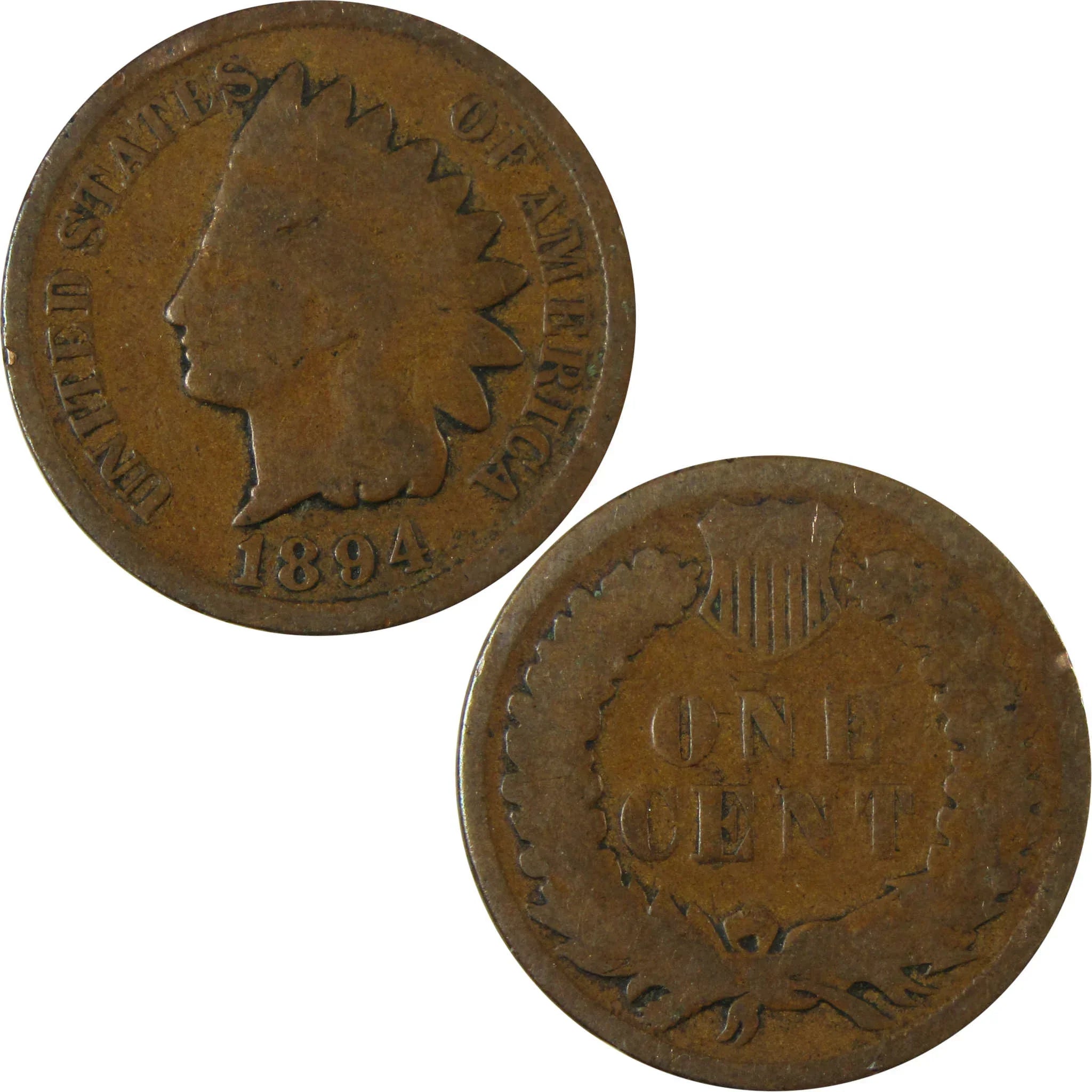 1894 Indian Head Cent G Good Penny 1c Coin Collectible SKU:I26546