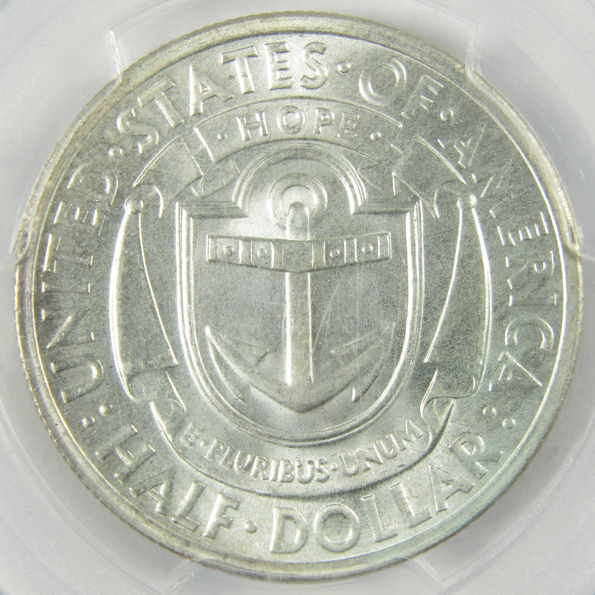 1936 Providence Rhode Island Commemorative Silver 50c MS 65 PCGS