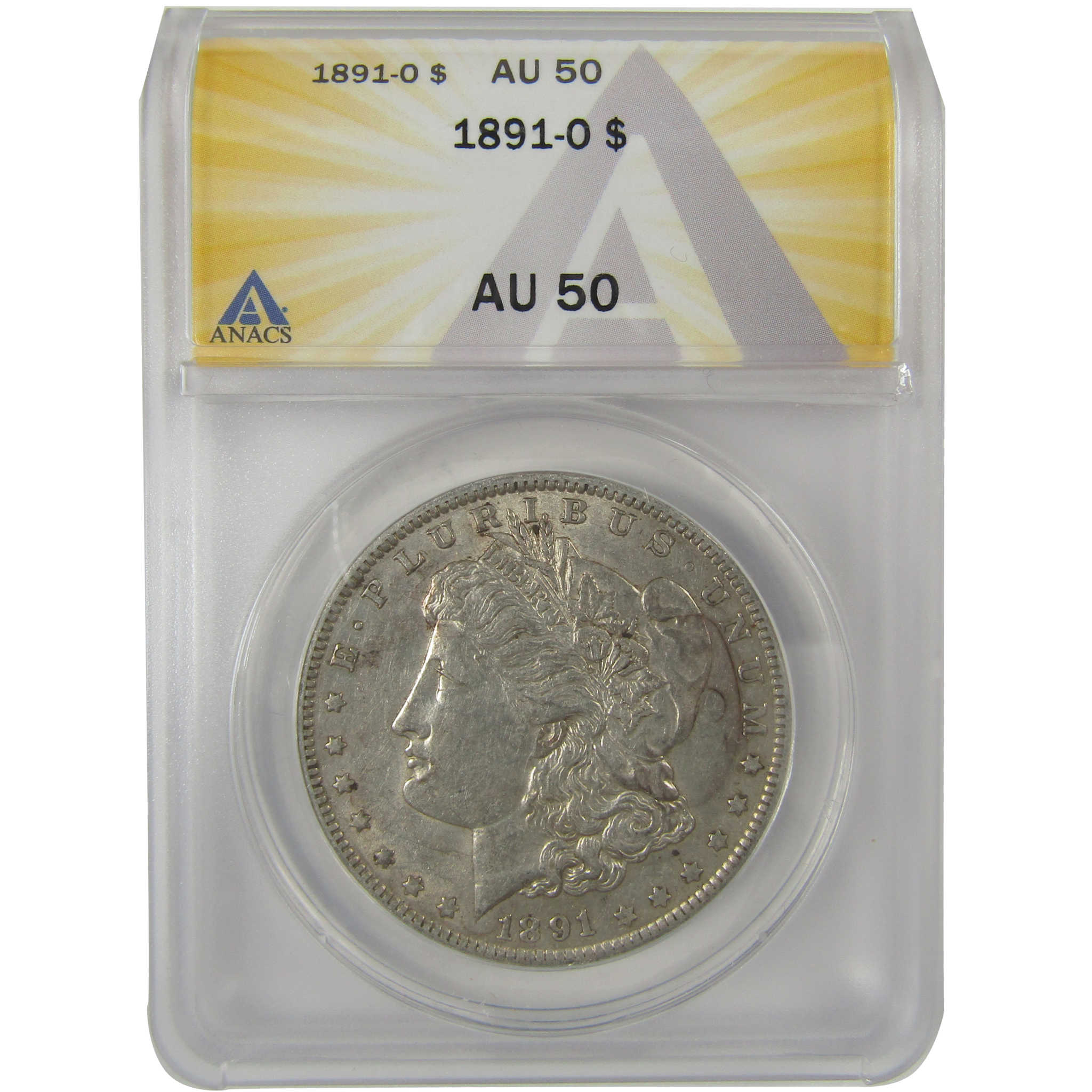 1891 O Morgan Dollar AU 50 ANACS Silver $1 Coin SKU:I20792 - Morgan coin - Morgan silver dollar - Morgan silver dollar for sale - Profile Coins & Collectibles