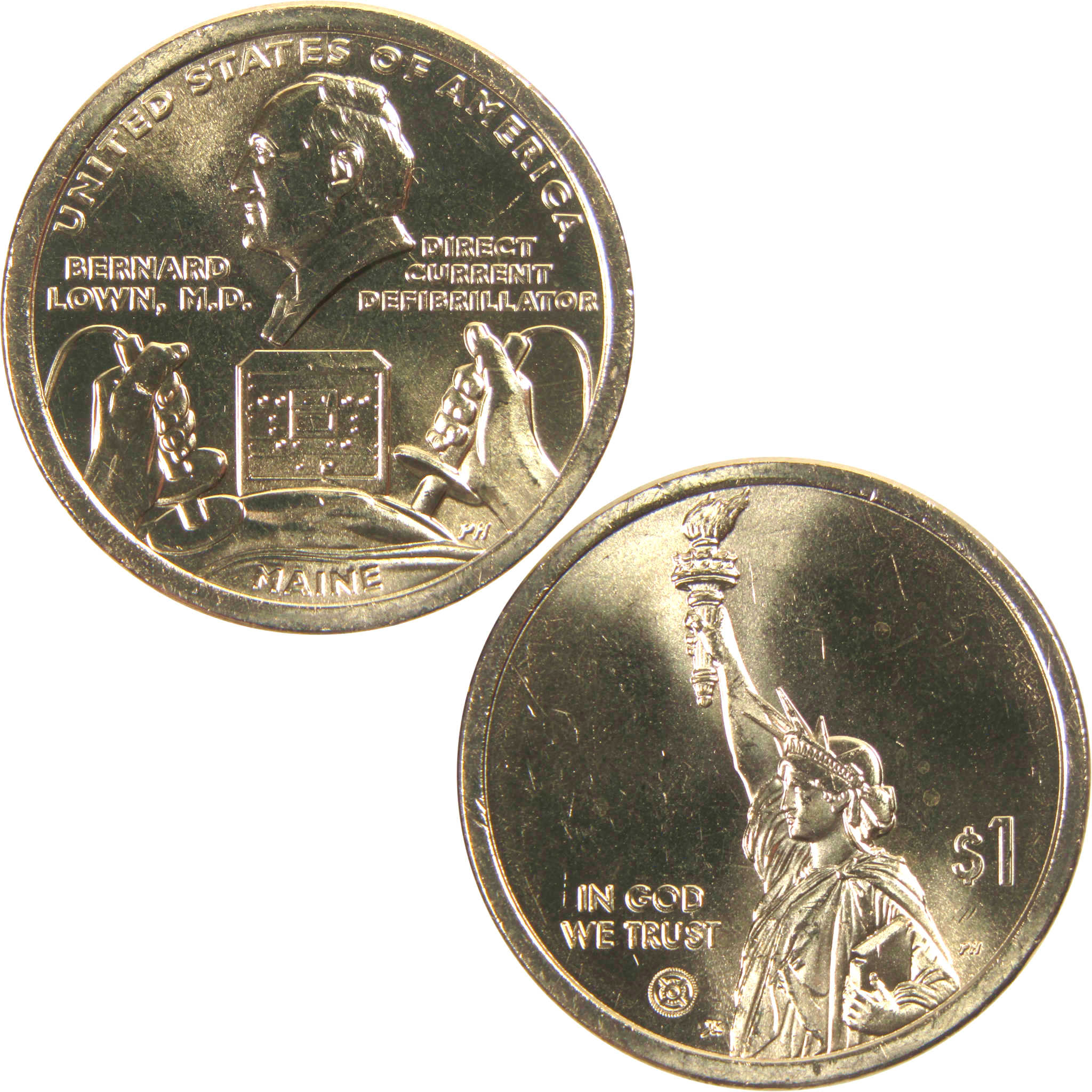 2024 D Direct Current Defibrillator Innovation Dollar Uncirculated $1