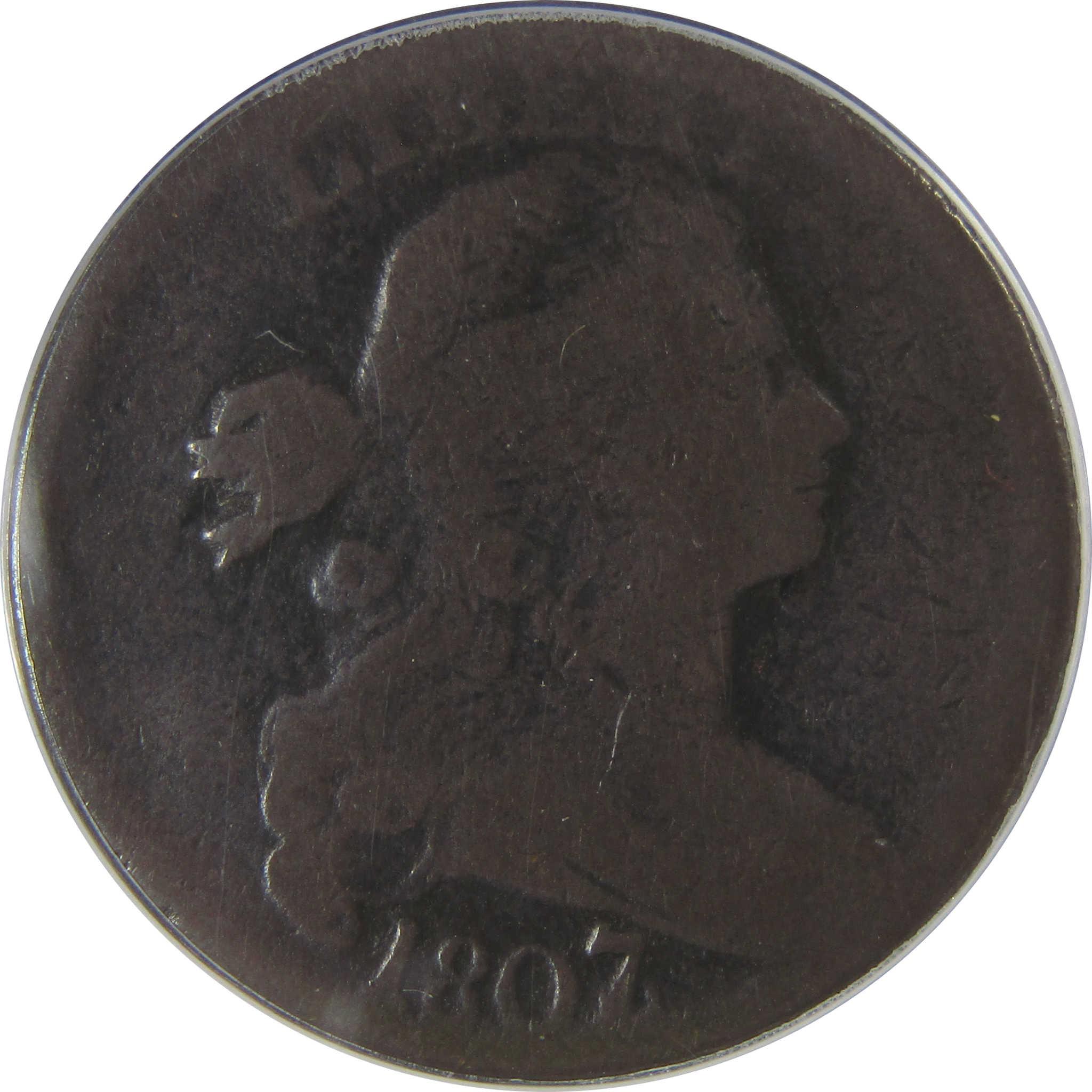 1807/6 Large 7 S-273 Draped Bust Large Cent G 4 ANACS SKU:I23655