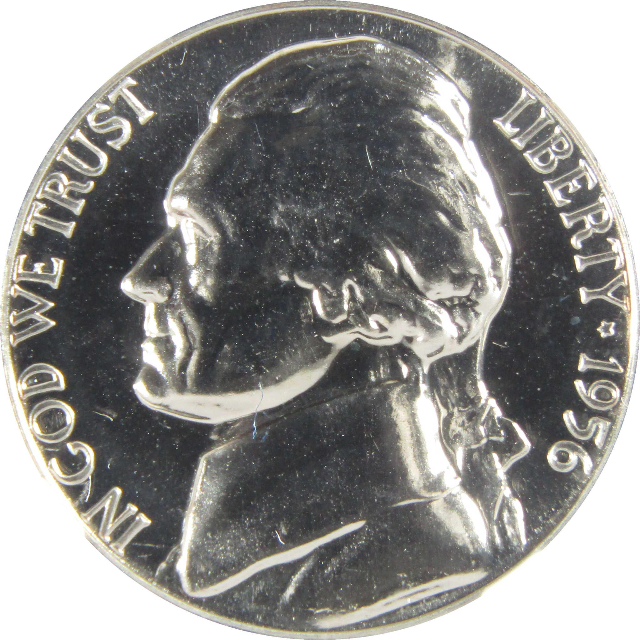 1956 Jefferson Nickel PF 68 NGC Proof 5c Coin Collectible SKU:I27370