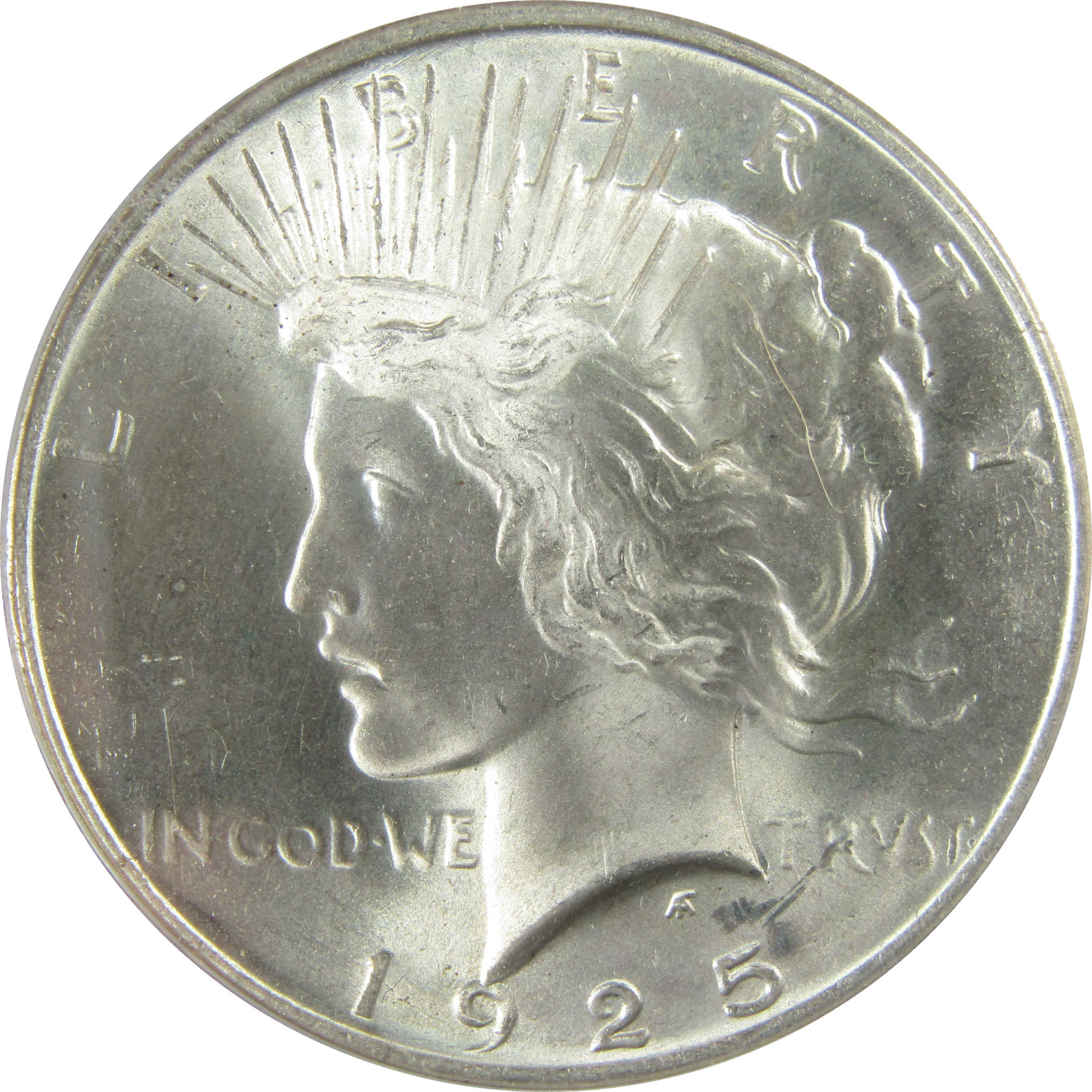 1925 Peace Silver Dollar MS 64 ANACS Uncirculated $1 Coin SKU:I28065