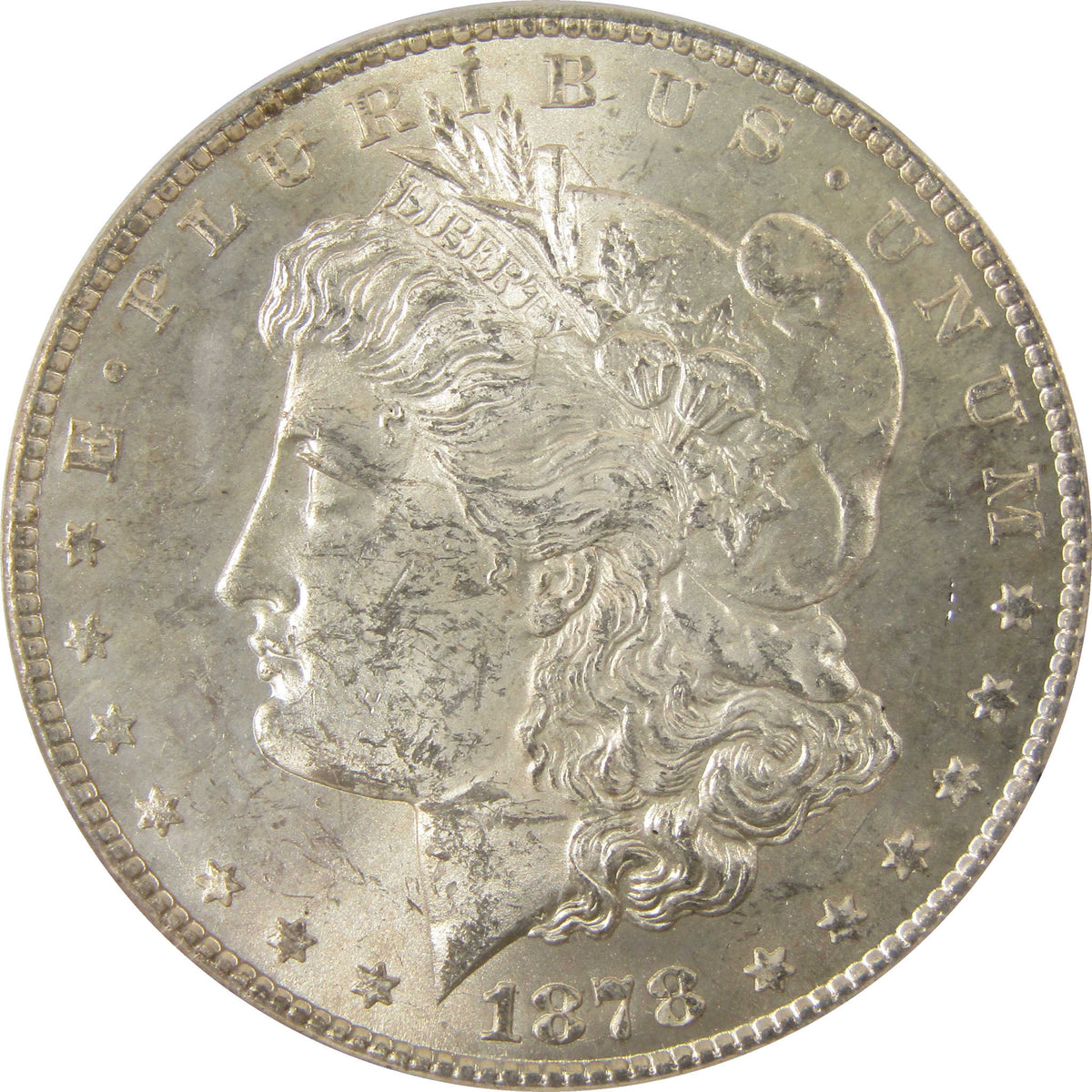 1878 CC Morgan Silver Dollar MS 60 Details ICG $1 Coin SKU:I29200 - Morgan coin - Morgan silver dollar - Morgan silver dollar for sale - Profile Coins & Collectibles