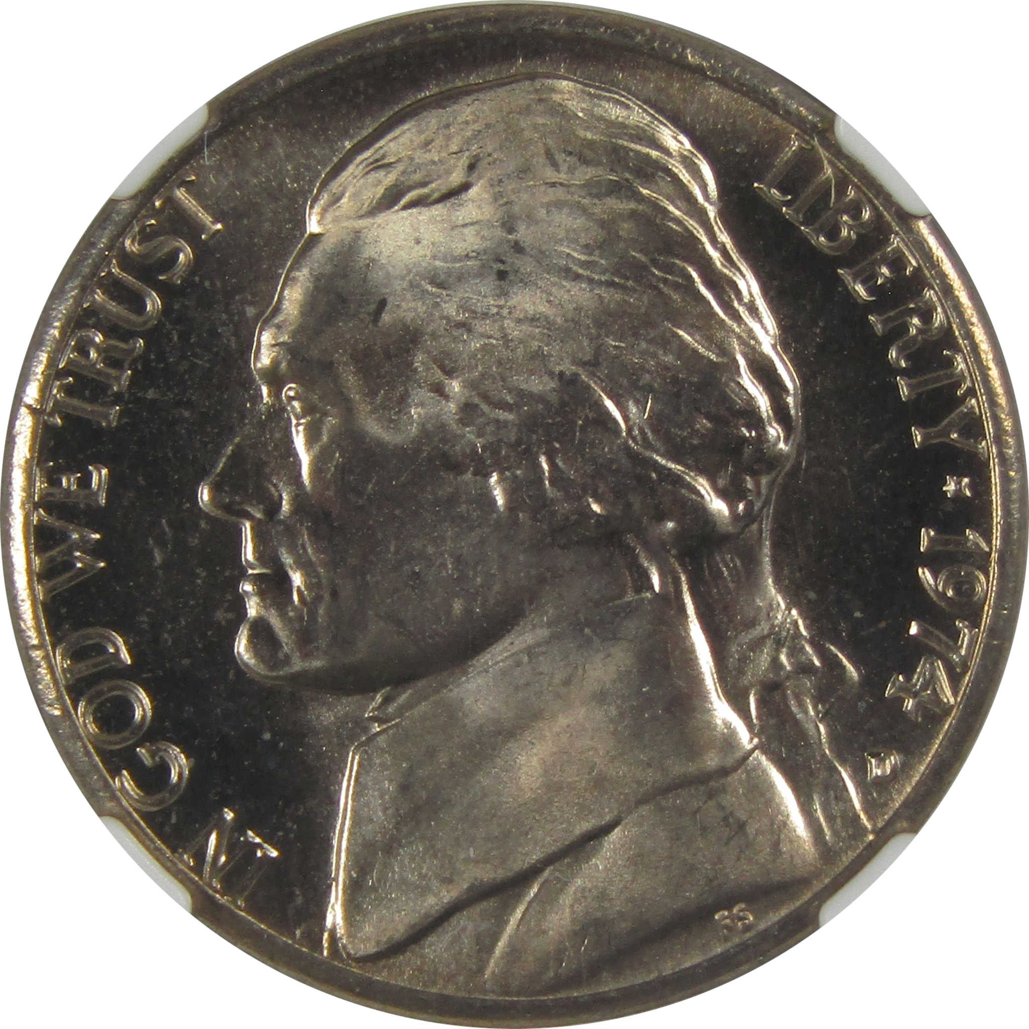 1974 D Jefferson Nickel MS 66 5FS NGC Original Bag Fragment SKU:I23496