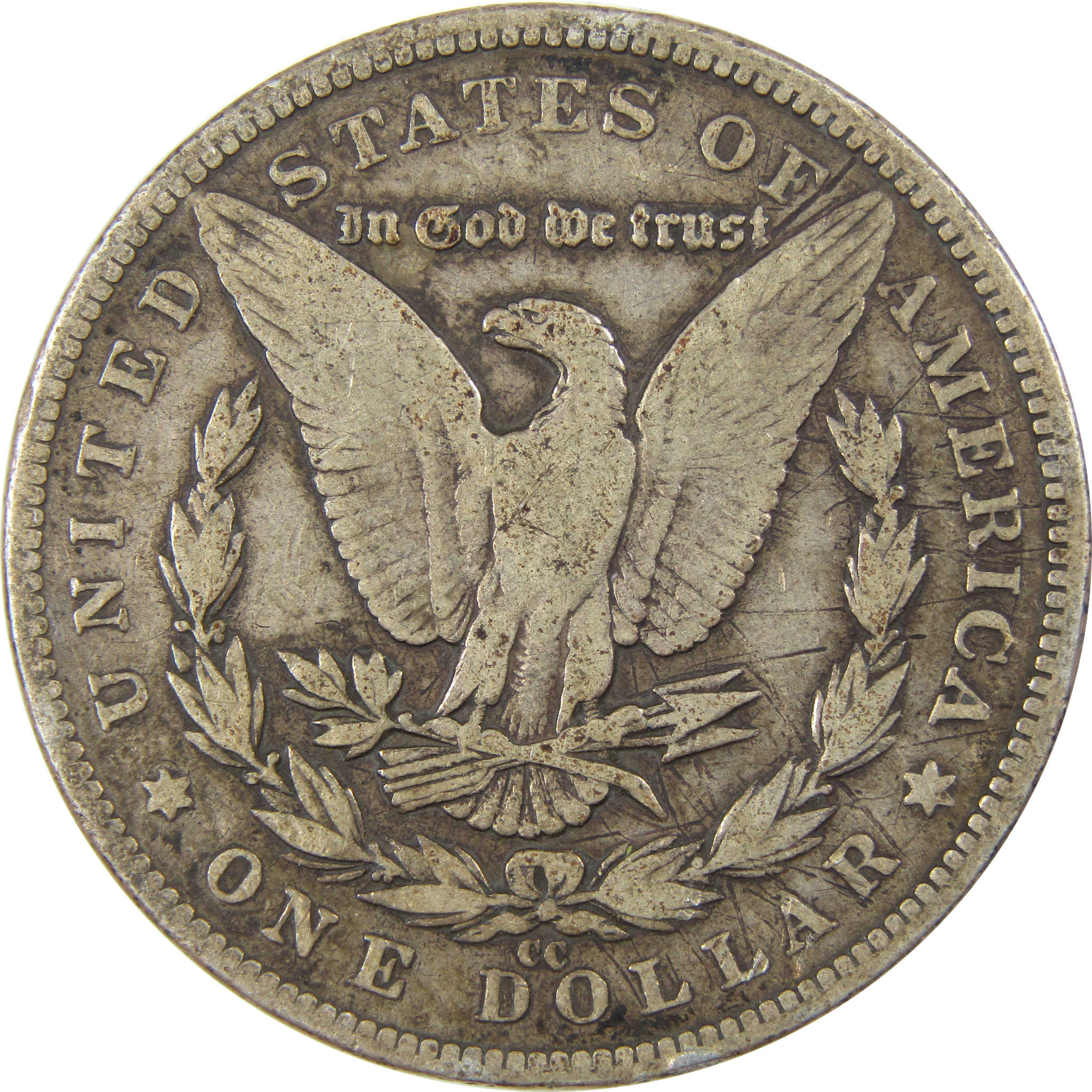 1890 CC Morgan Dollar F Fine Details Silver $1 Coin SKU:I23911 - Morgan coin - Morgan silver dollar - Morgan silver dollar for sale - Profile Coins & Collectibles
