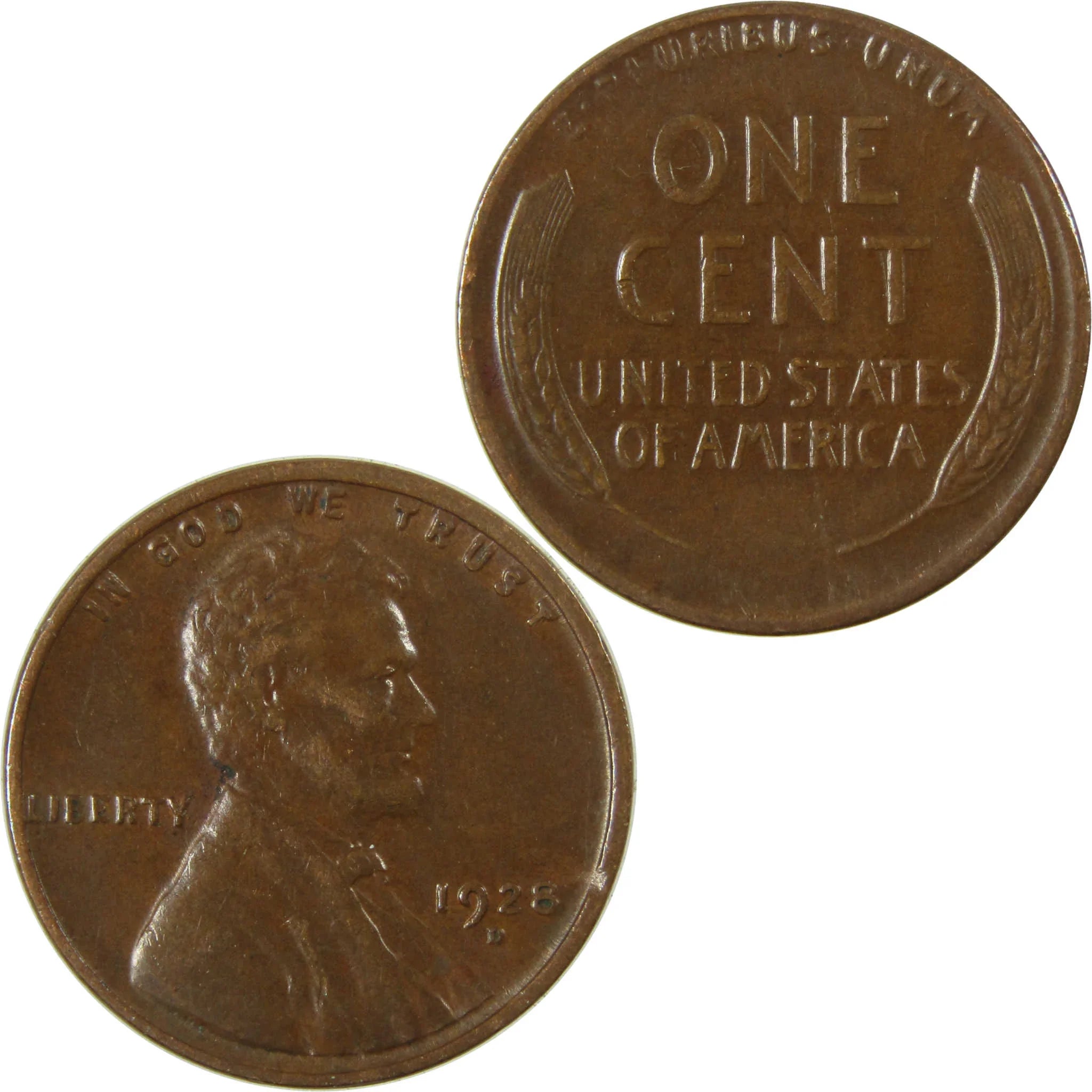 1928 D Lincoln Wheat Cent VF Very Fine Penny 1c Coin SKU:I27607
