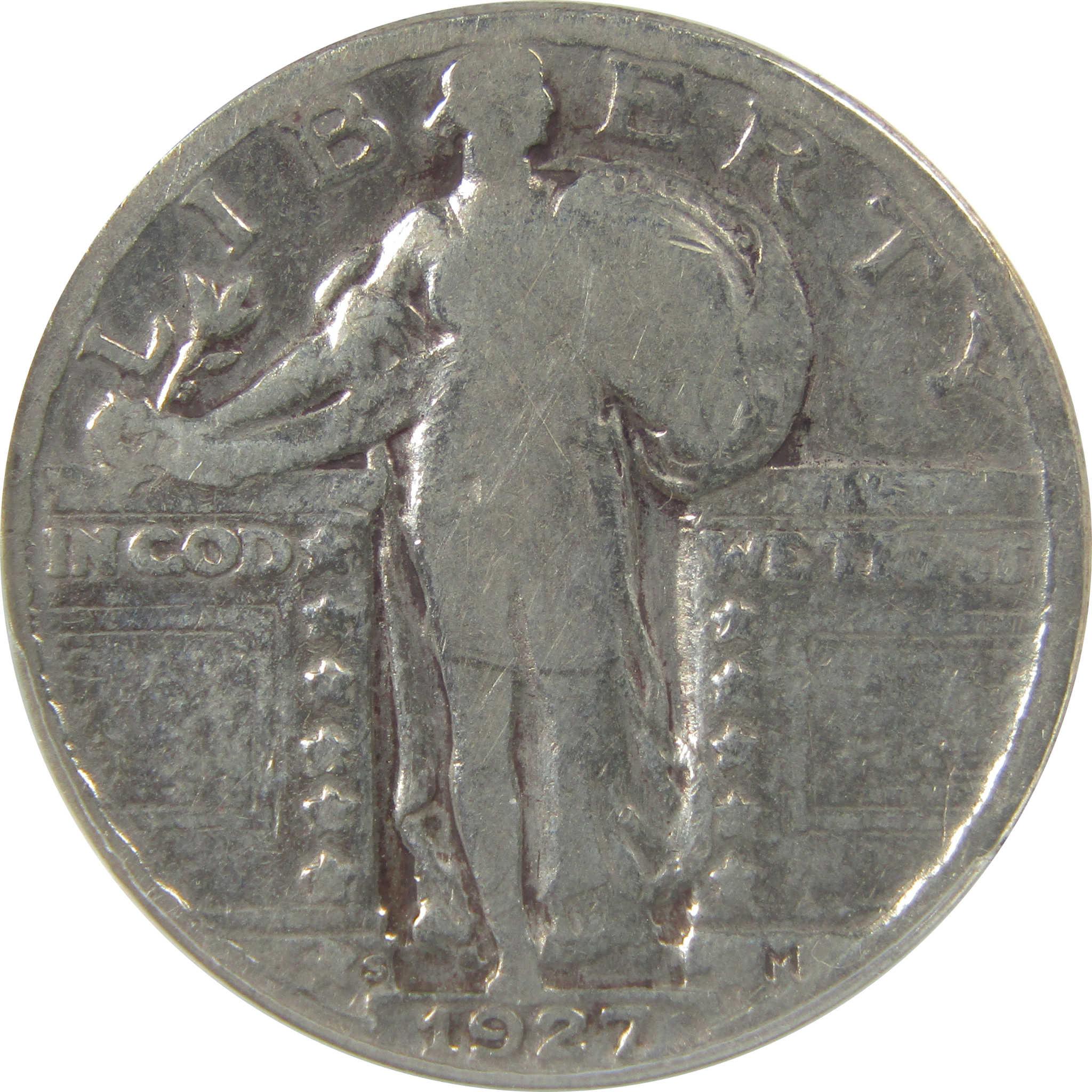 1927 S Standing Liberty Quarter VG 8 Details ANACS Silver SKU:I22332