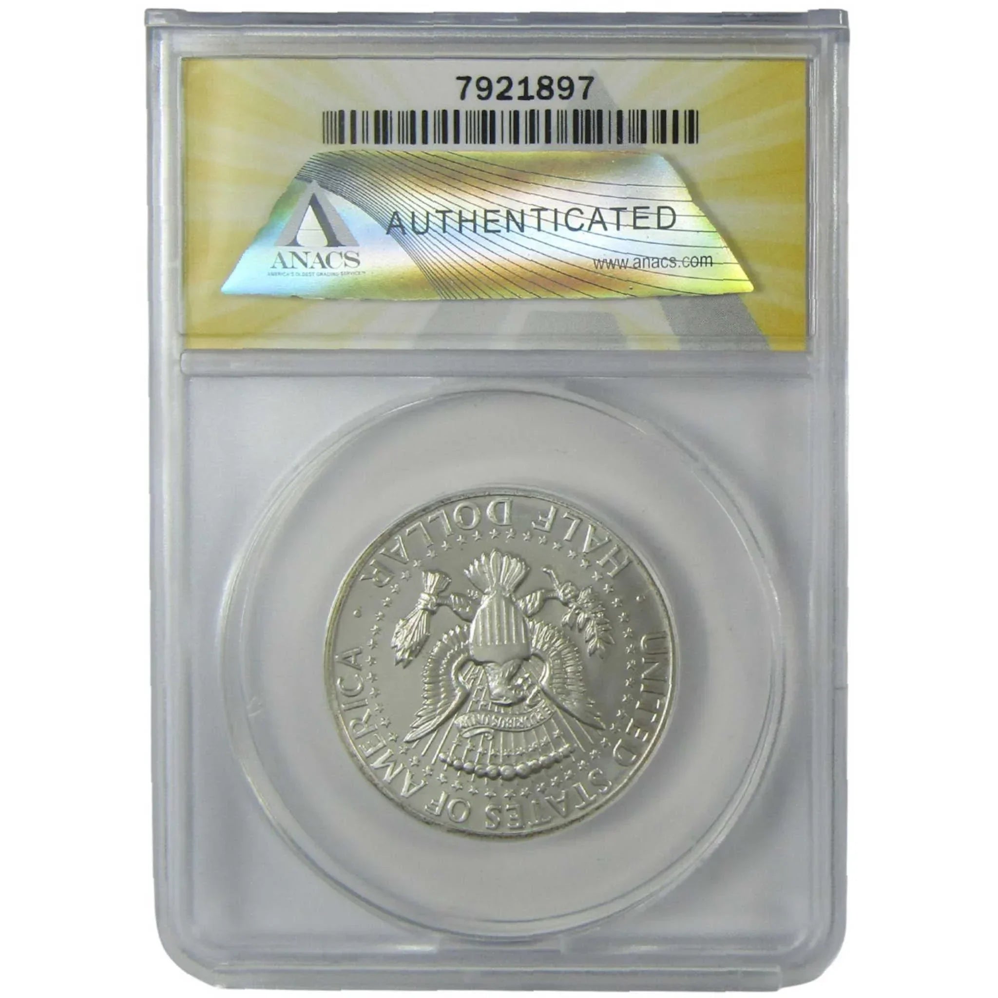 1964 Accented Hair Kennedy Silver 50c PF 66 DCAM ANACS SKU:I25038