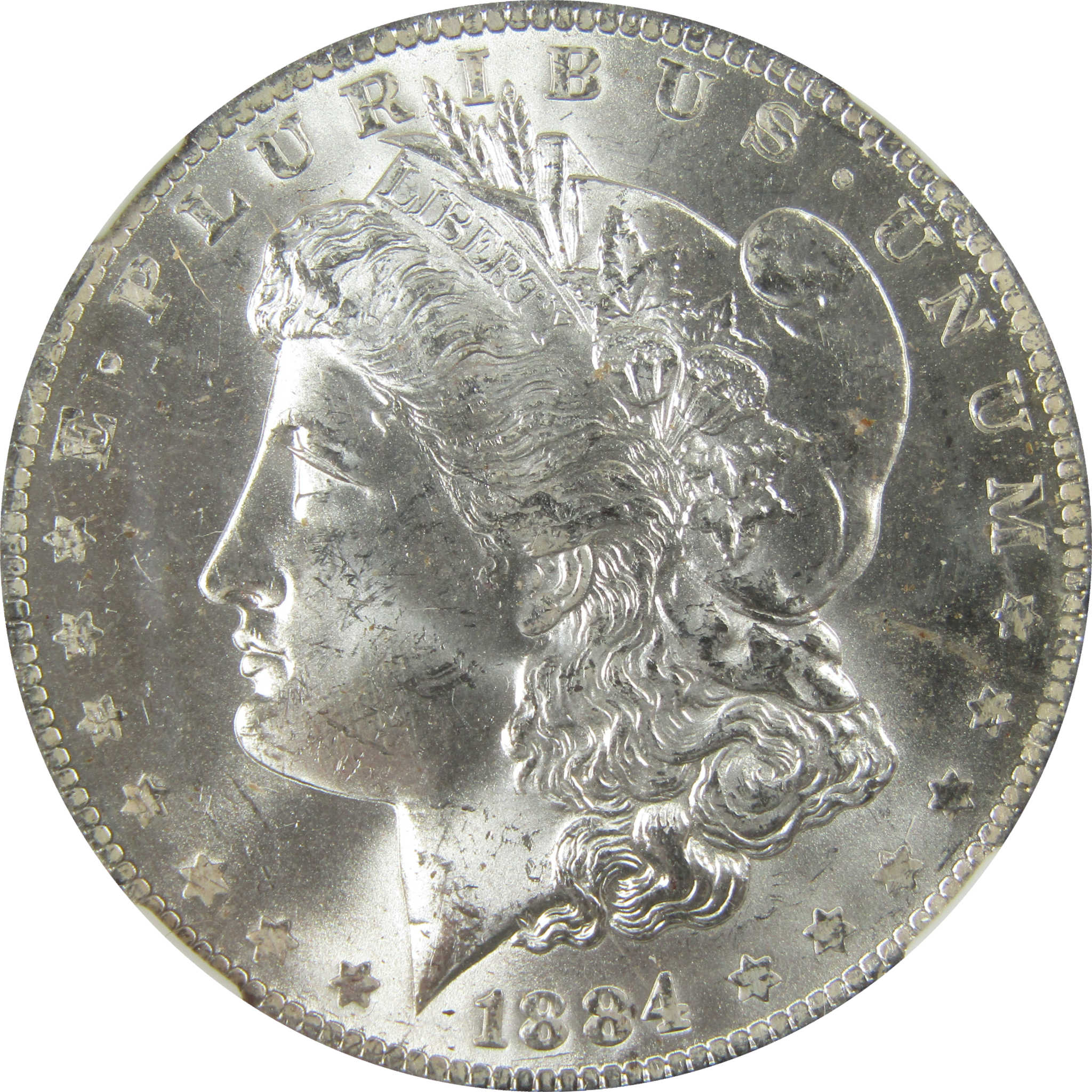 1884 O Morgan Silver Dollar MS 64 NGC Uncirculated $1 Coin SKU:I27902