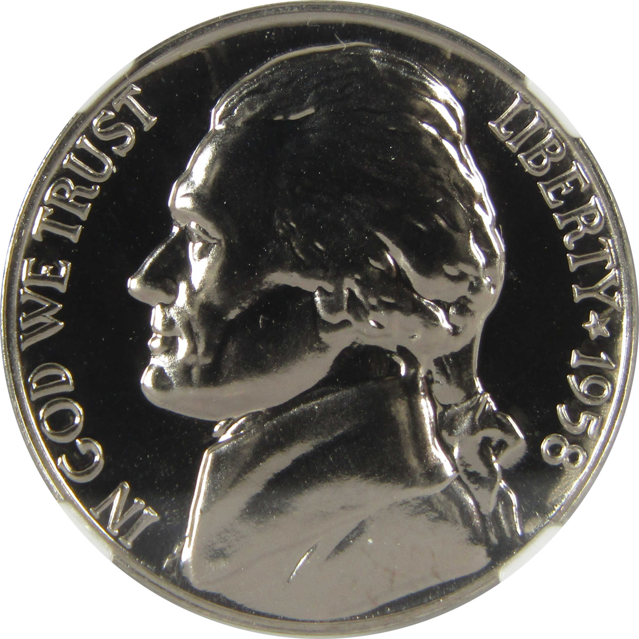 1958 Jefferson Nickel PF 68 NGC Proof 5c Coin Collectible SKU:I27116