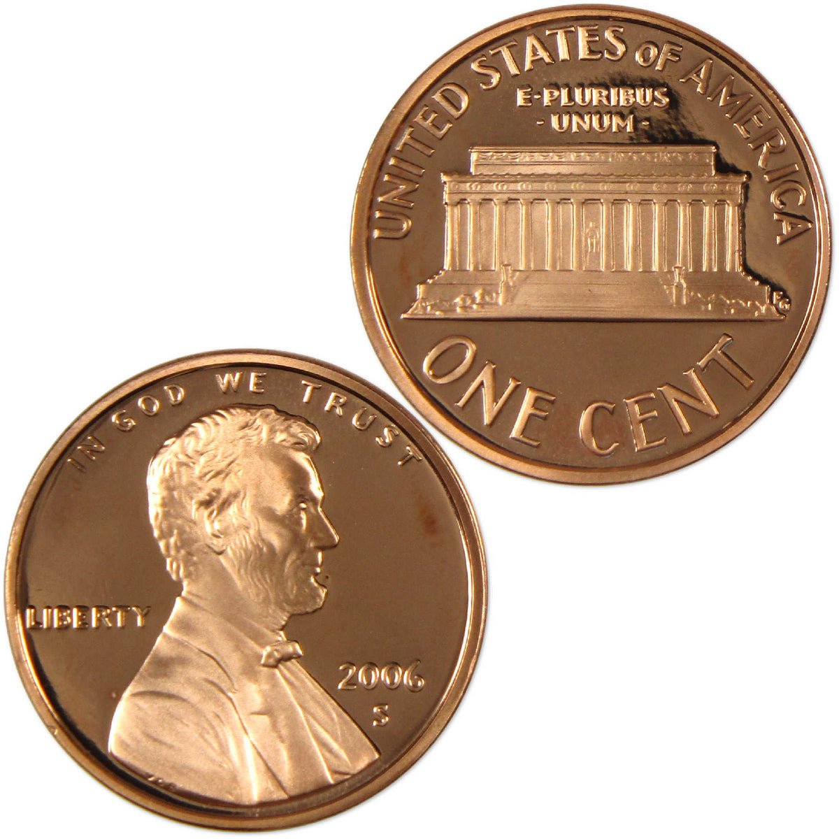 2006 S Lincoln Memorial Cent Proof Penny 1c Coin Collectible