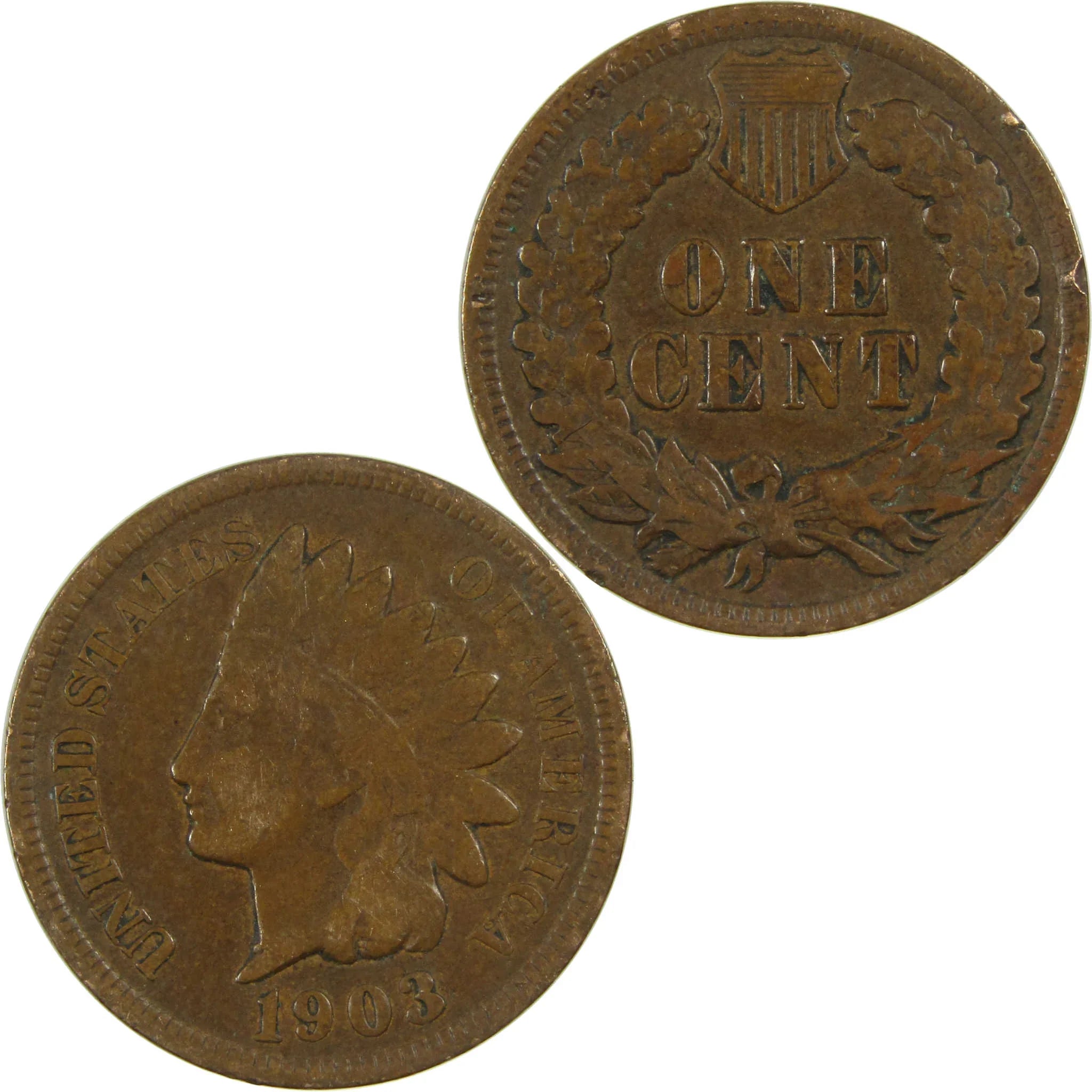 1903 Indian Head Cent VG Very Good Penny 1c Coin SKU:I27026