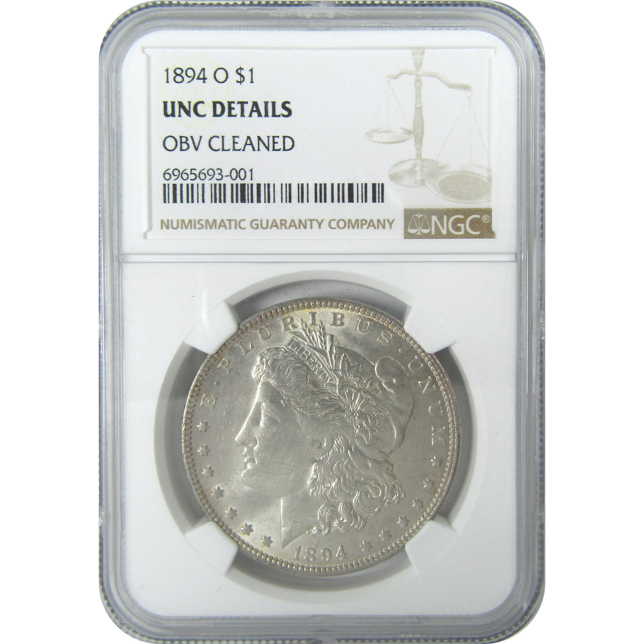 1894 O Morgan Dollar Uncirculated Details NGC Silver $1 SKU:I16641 - Morgan coin - Morgan silver dollar - Morgan silver dollar for sale - Profile Coins & Collectibles